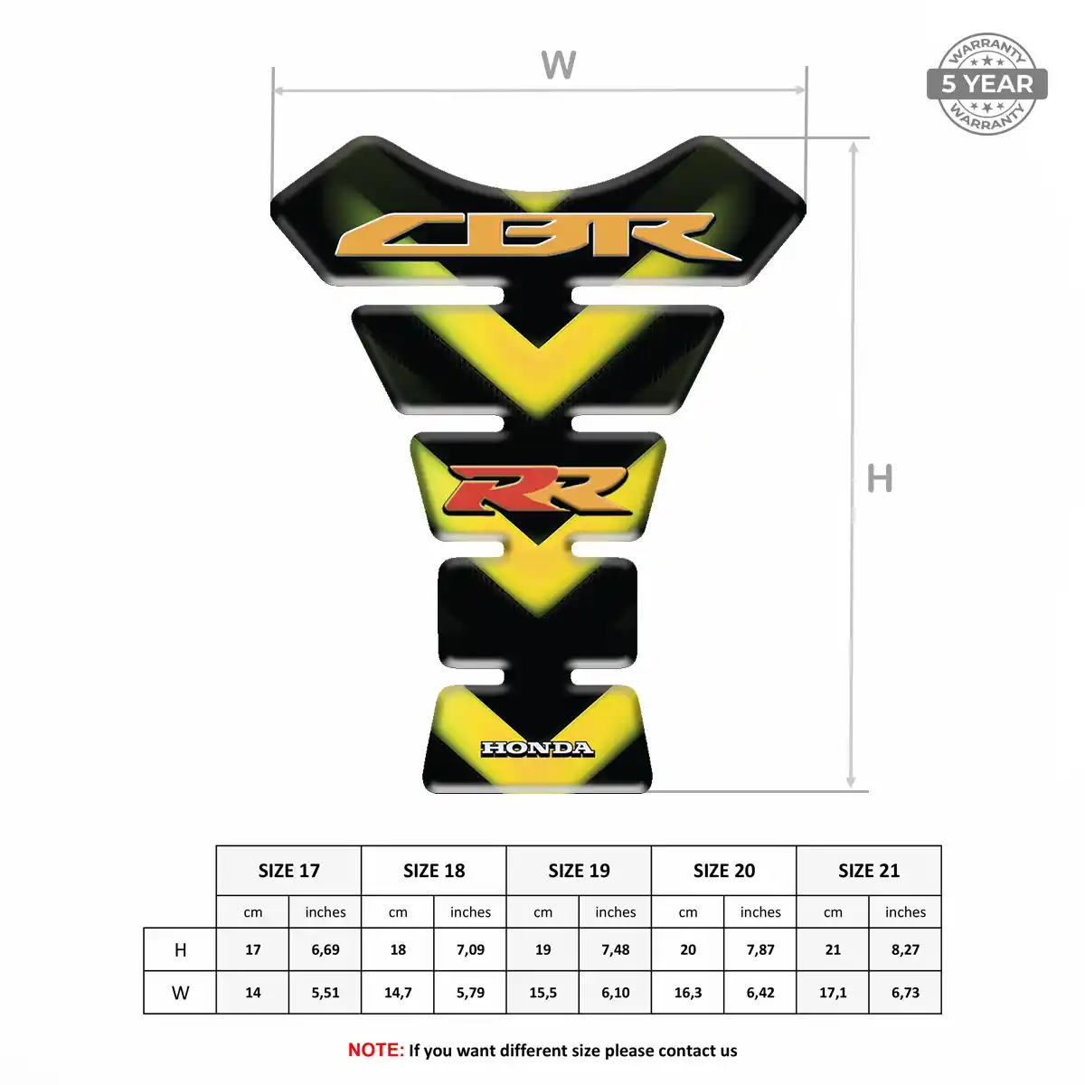 Honda Tank Protector Pads Motorcycle Resin Elite