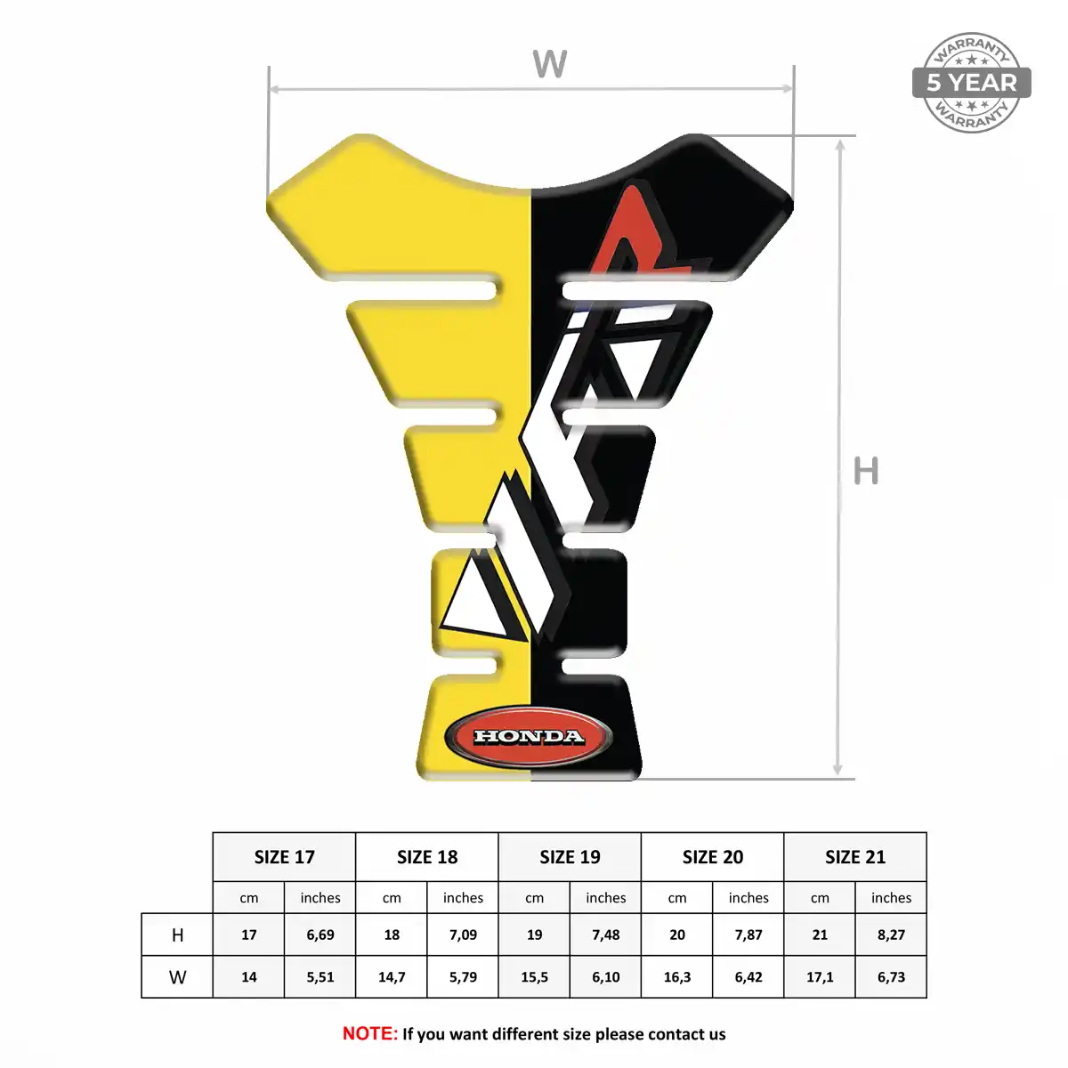 Honda Tank Protector Pads Motorcycle Superior Craft