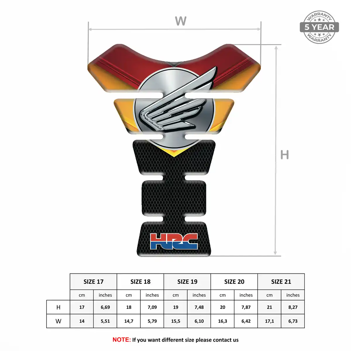 Honda Tank Protector Pads Noble Edition