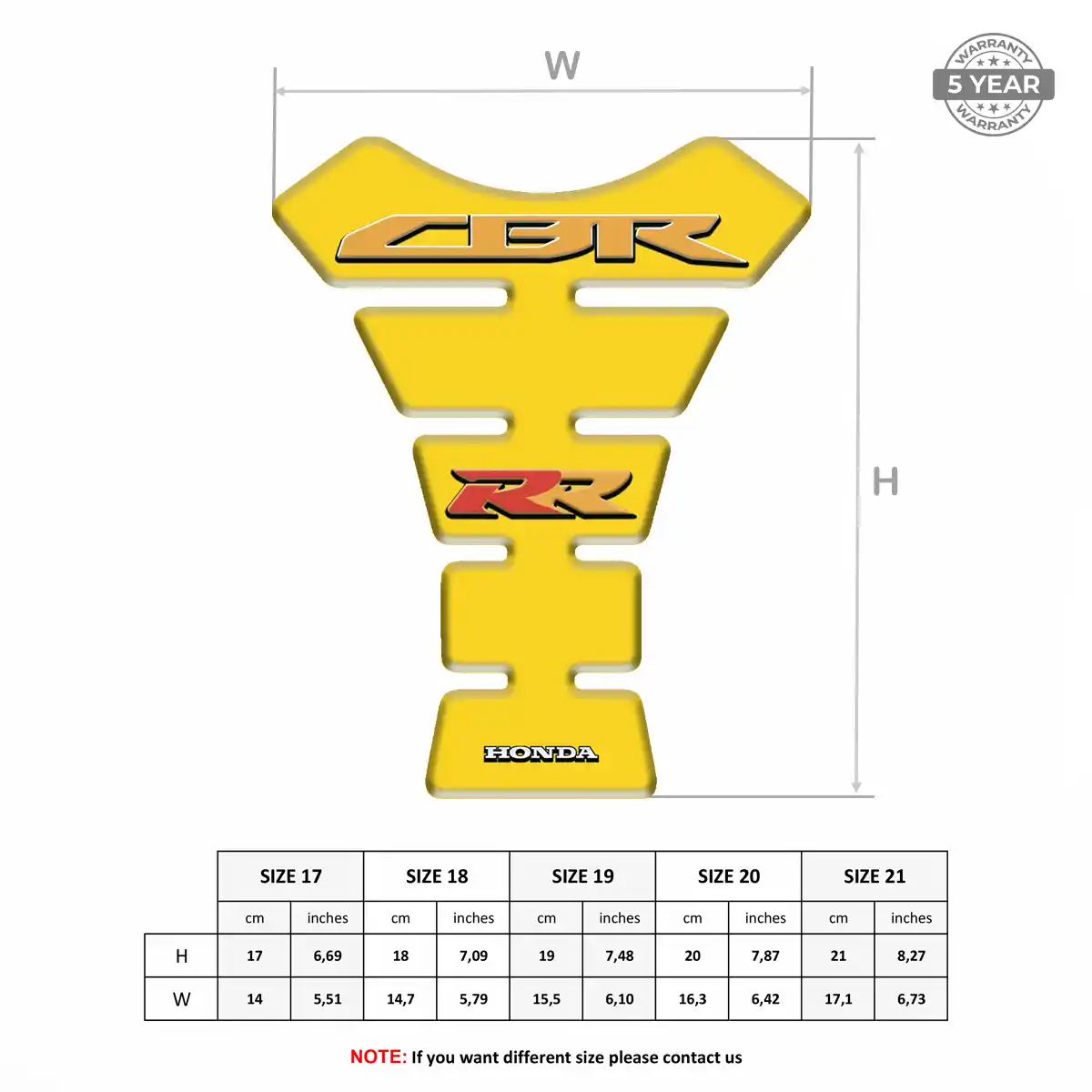 Honda Tank Protector Pads Refined Design