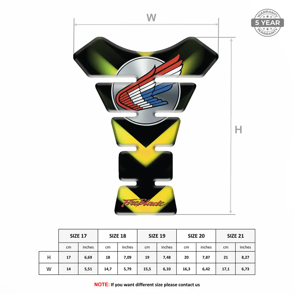 Honda Tank Protector Pads Signature Grade