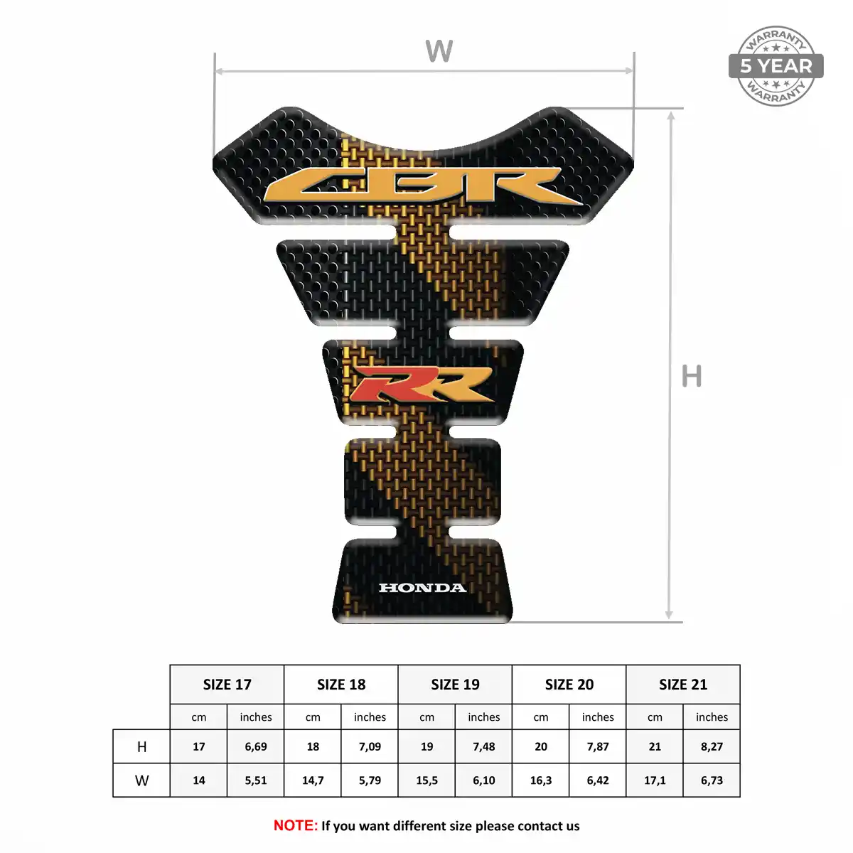 Honda Tank Protector Signature Grade