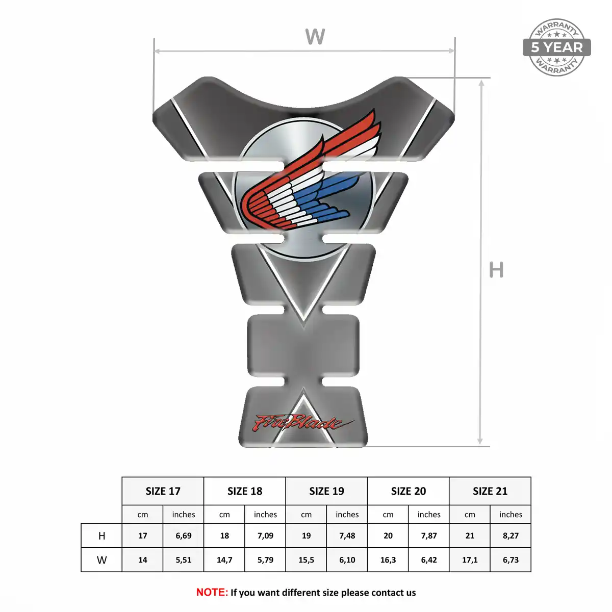 Honda Tank Scratch Protector Elite Edition