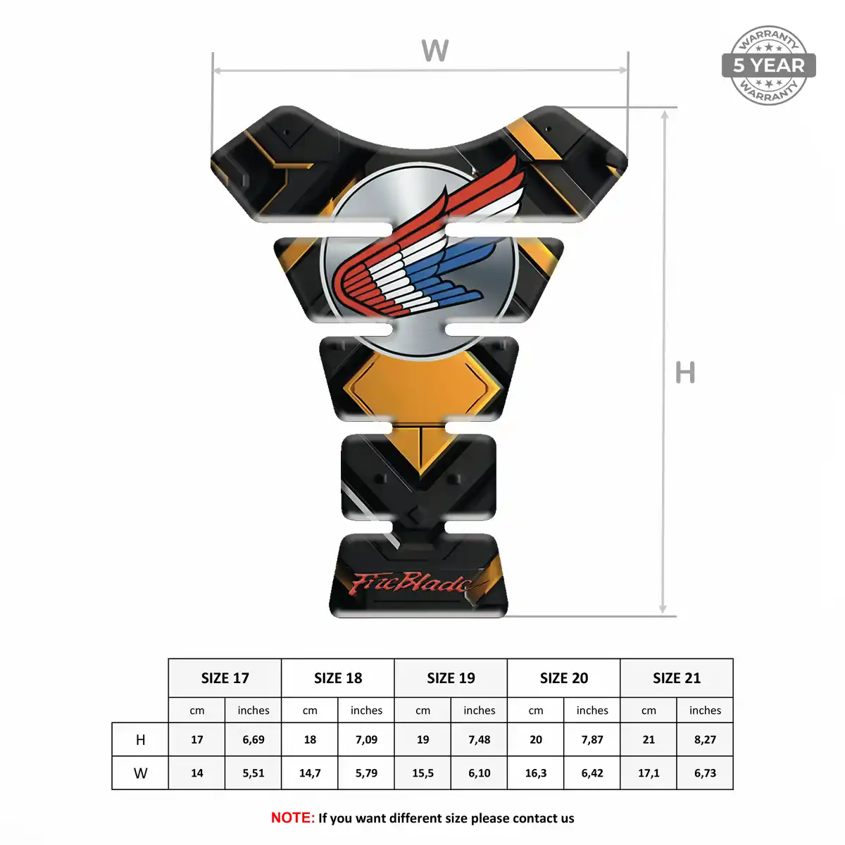 Honda Tank Scratch Protector Exclusive Series