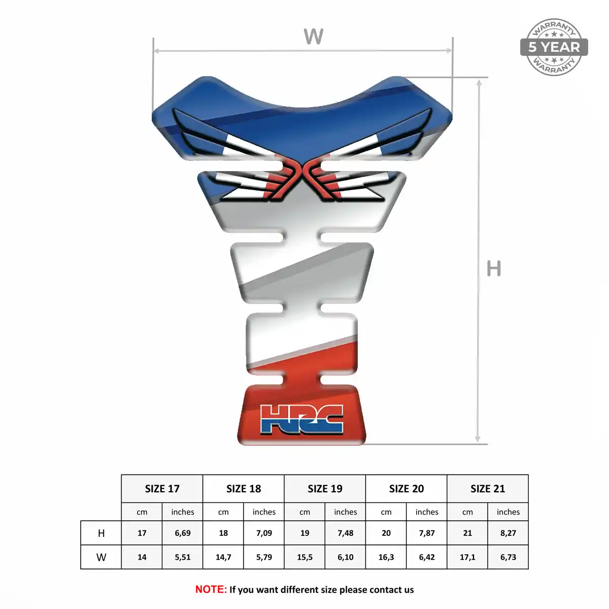 Honda Tank Scratch Protector Noble Edition