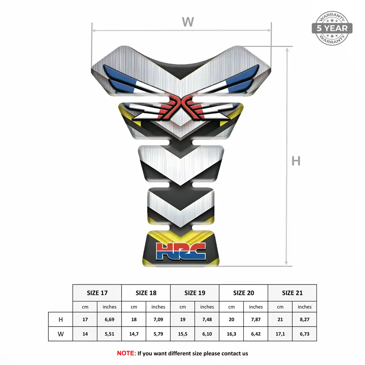 Honda Tank Scratch Protector Opulent Line