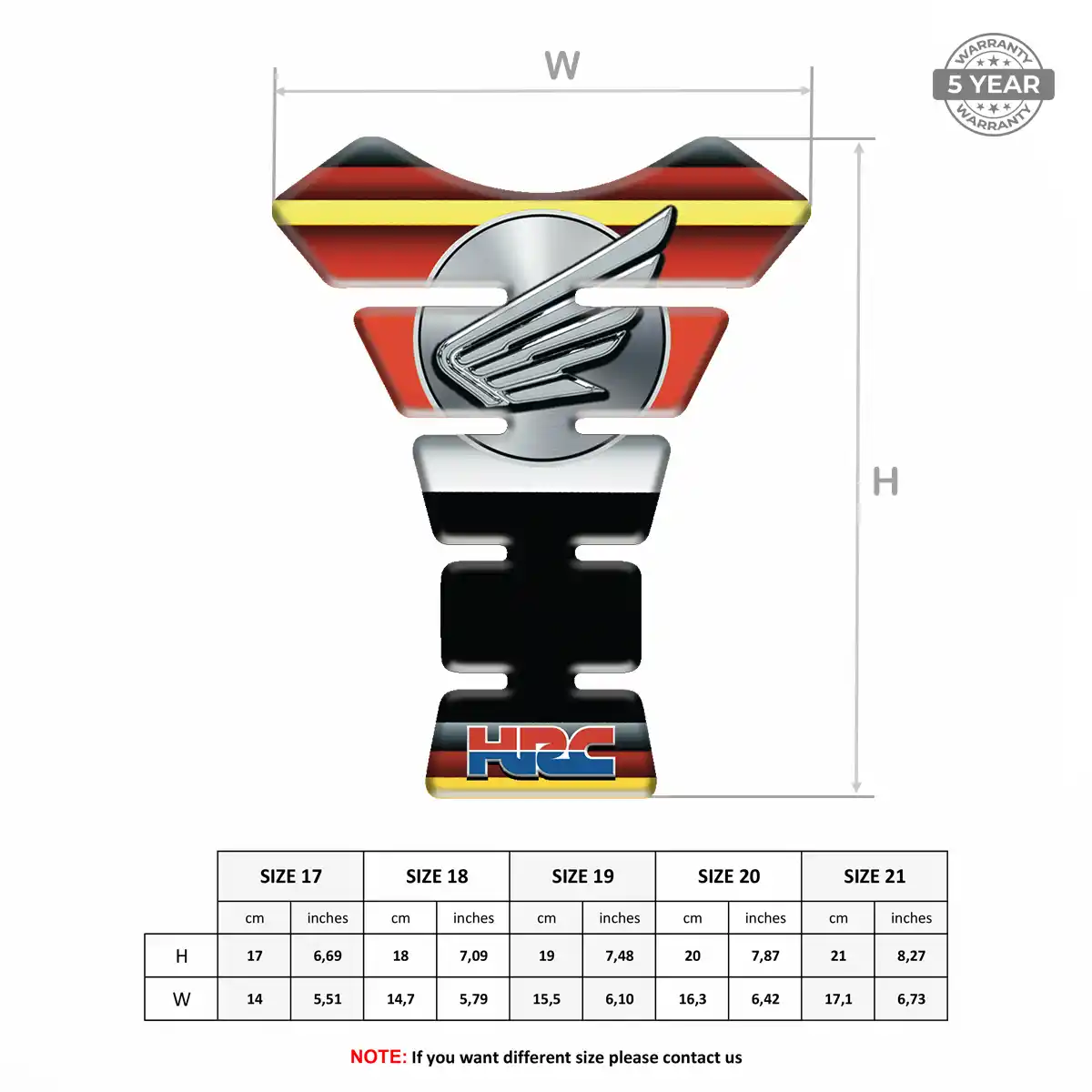 Honda Tank Scratch Protector Signature Grade