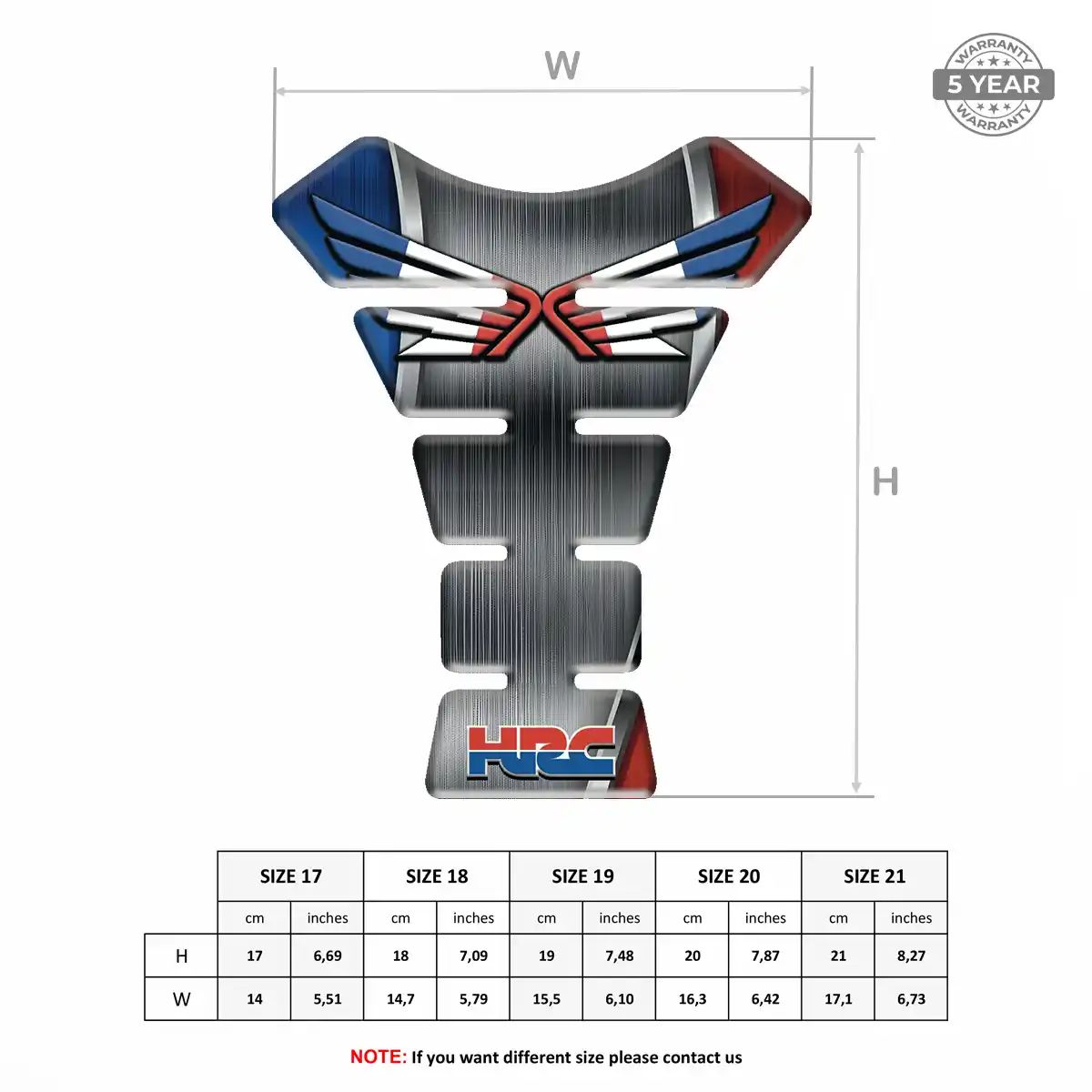 Honda Tank Scratch Protector Sleek Style