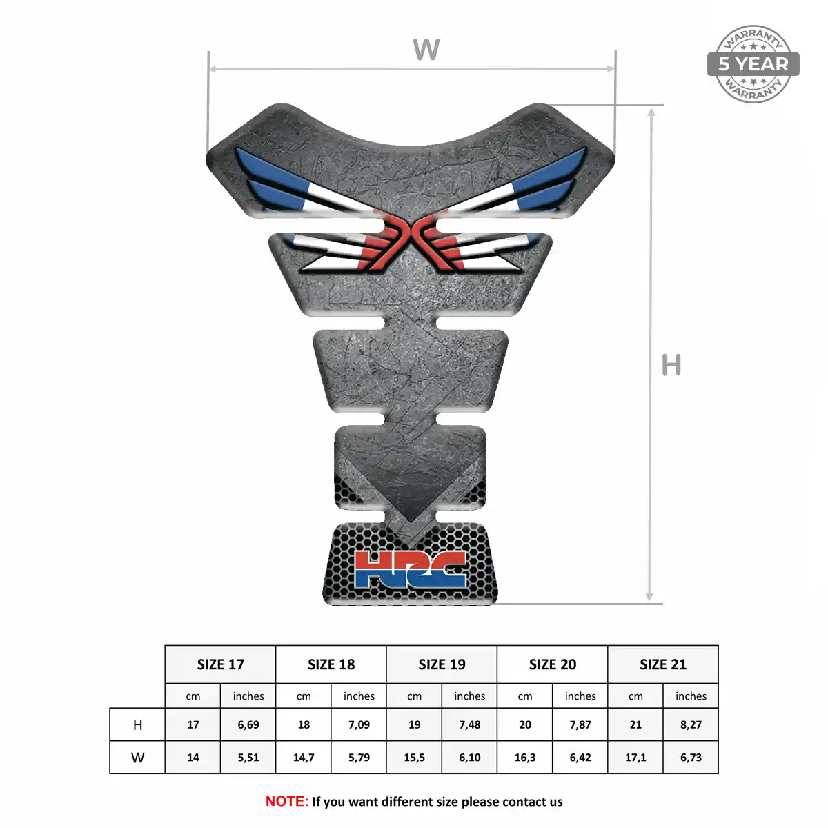 Honda Tank Scratch Protector Superior Craft