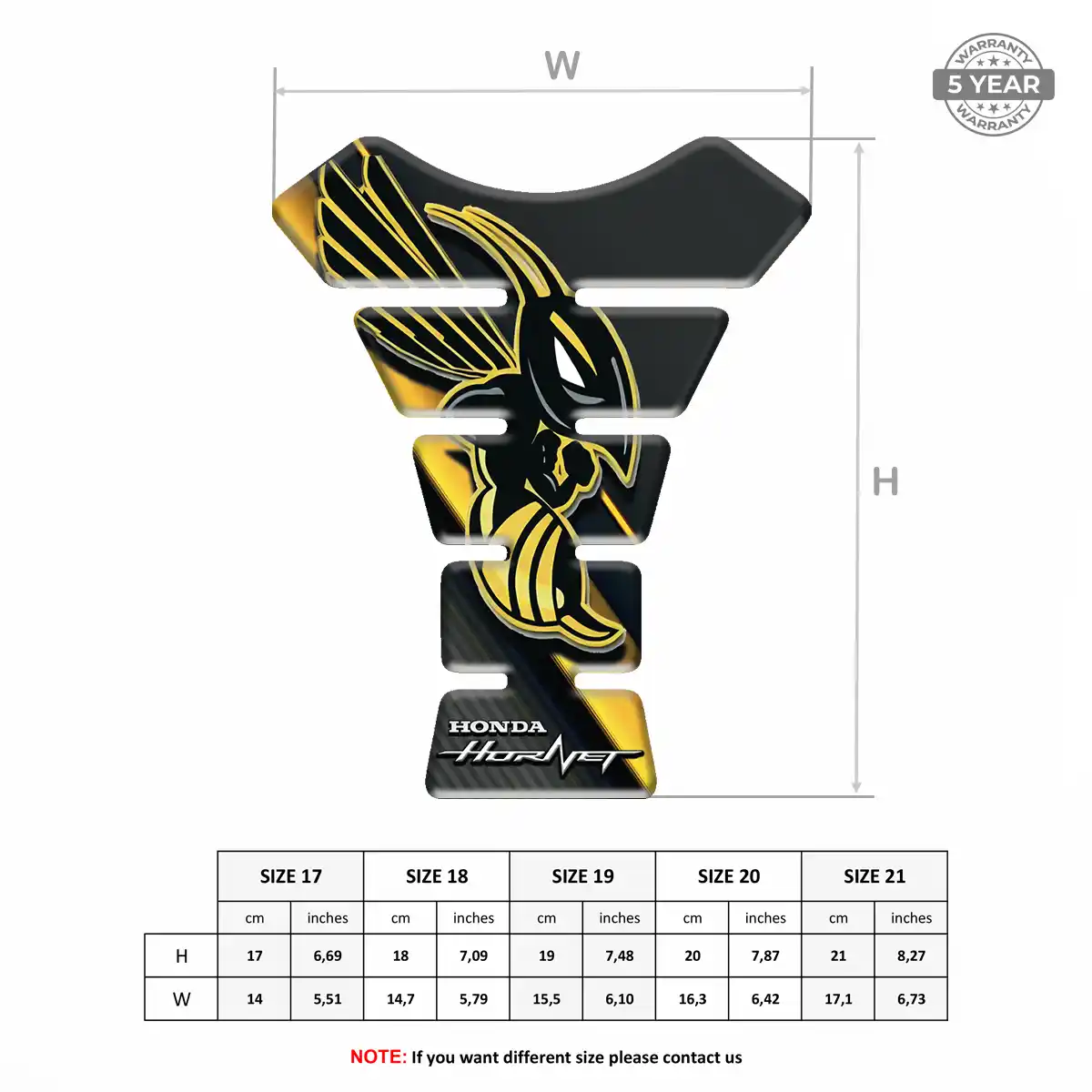 Honda Tank Sticker Signature Grade