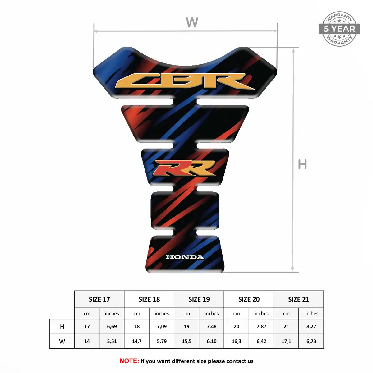 Honda Tank Sticker Superior Craft