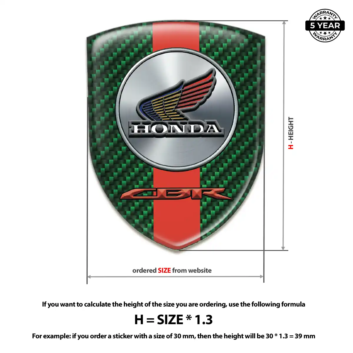 Honda Vehicle Logo Sticker Elite Edition