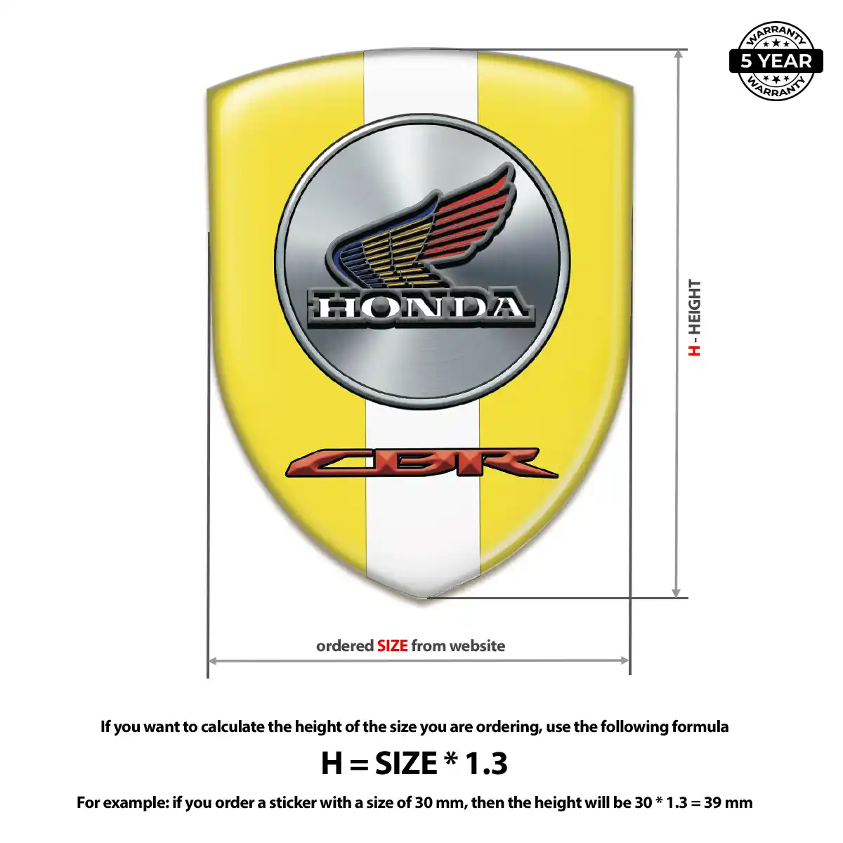 Honda Vehicle Logo Sticker Prestige Line
