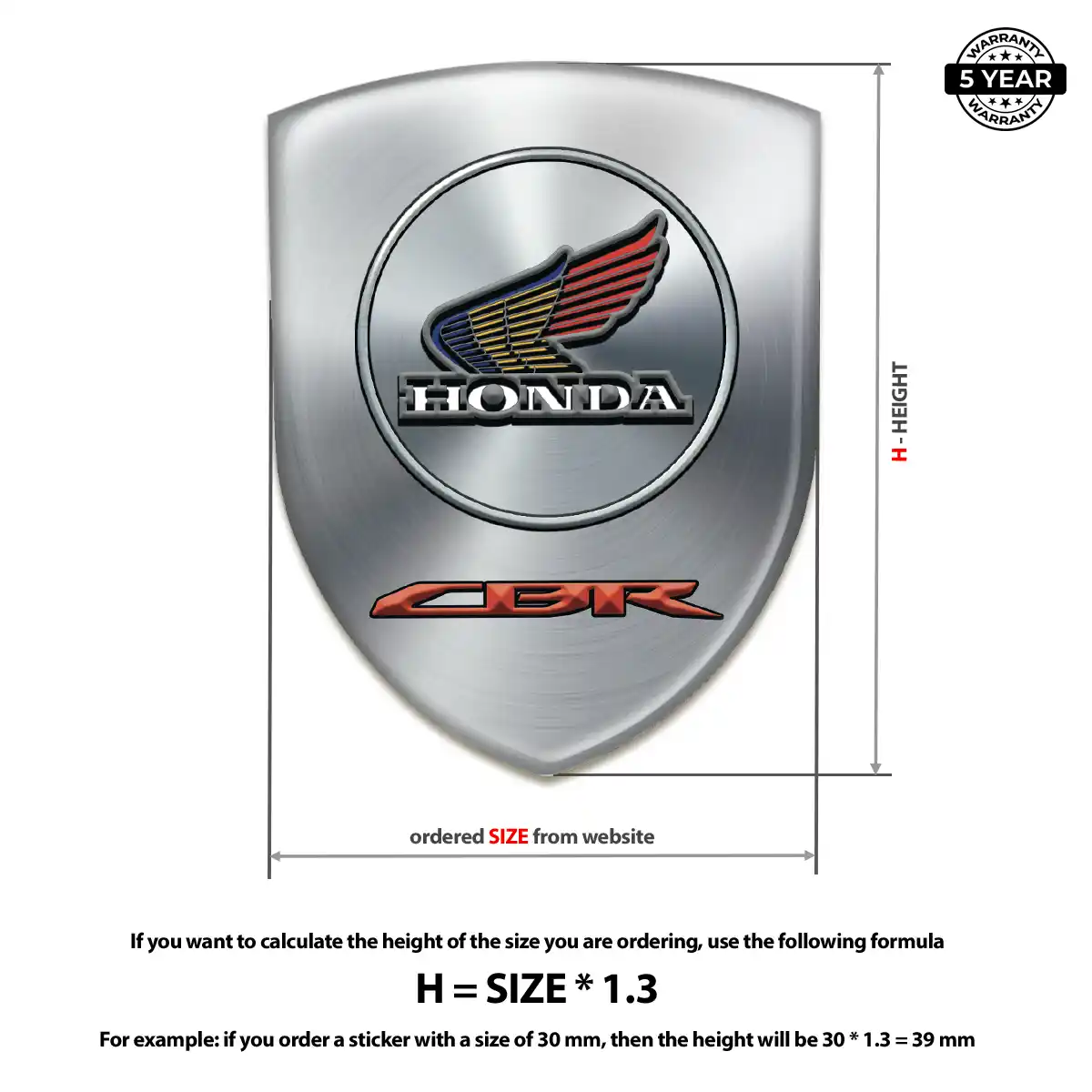 Honda Vehicle Logo Sticker Signature Grade