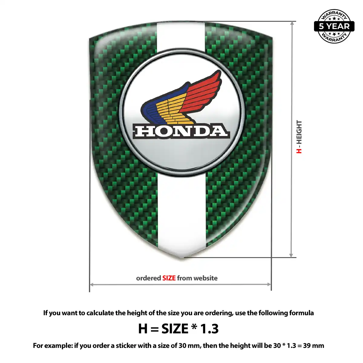 Honda Vehicle Logo Sticker Superior Craft