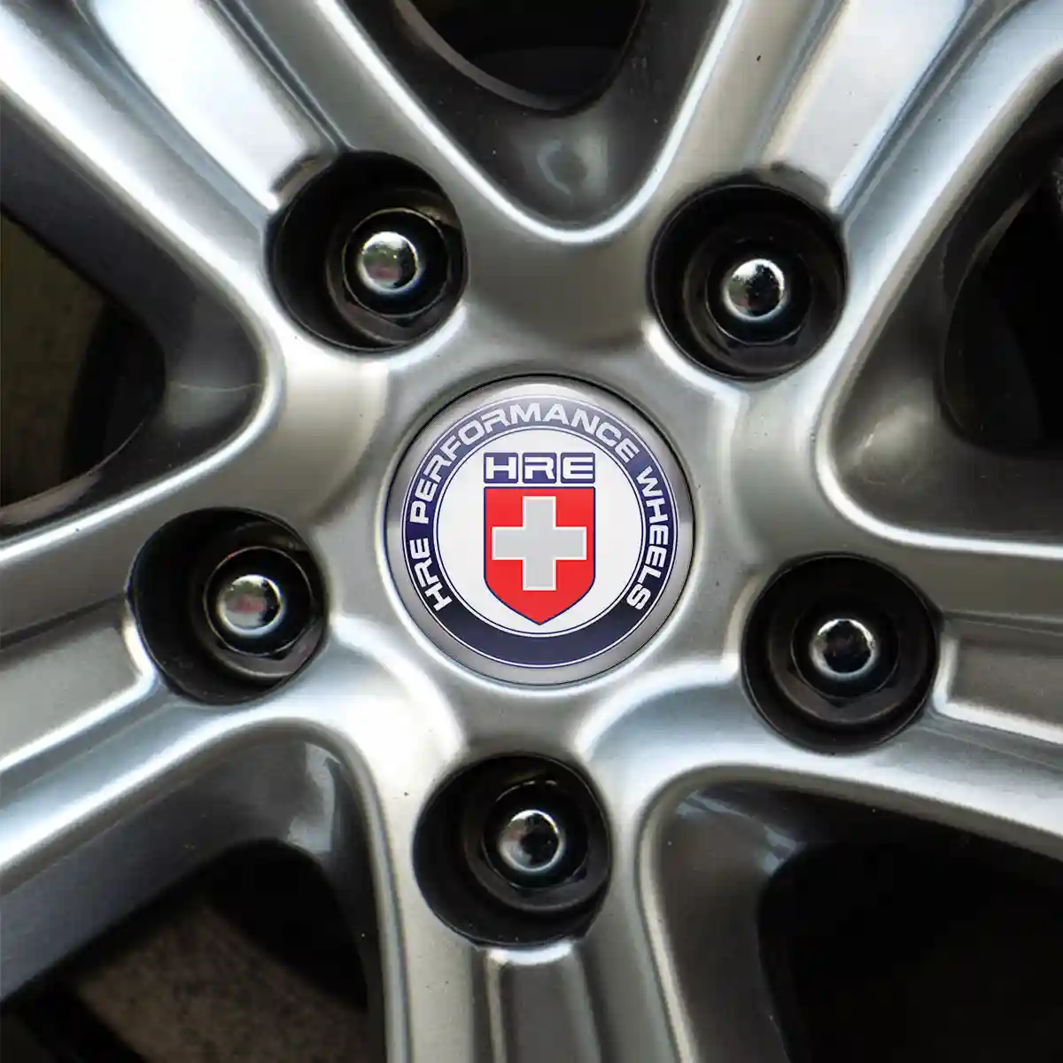 Hre Badge Emblems Center Cap Stylish Design