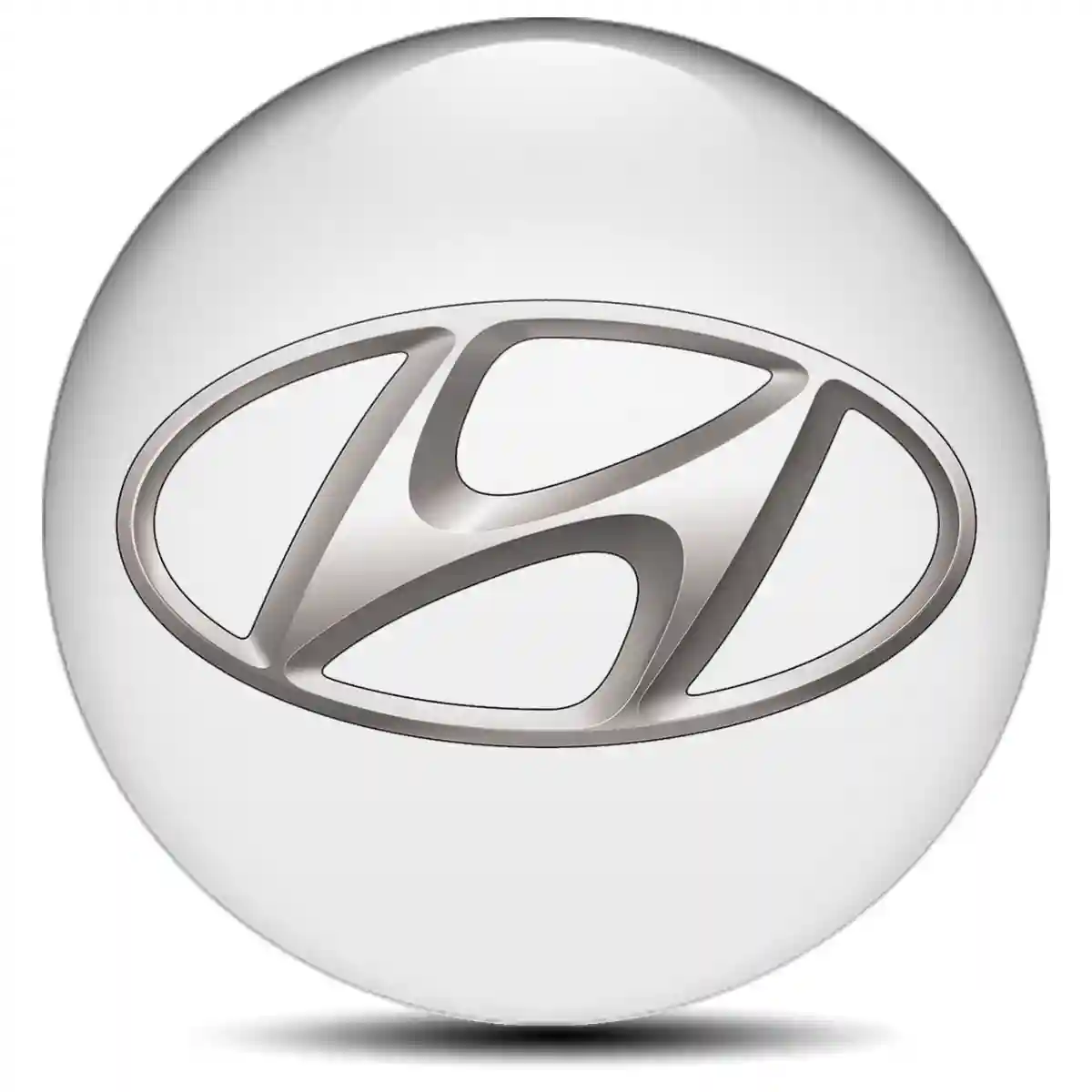 Hyundai Domed Emblem Self-Adhesive Sleek Style
