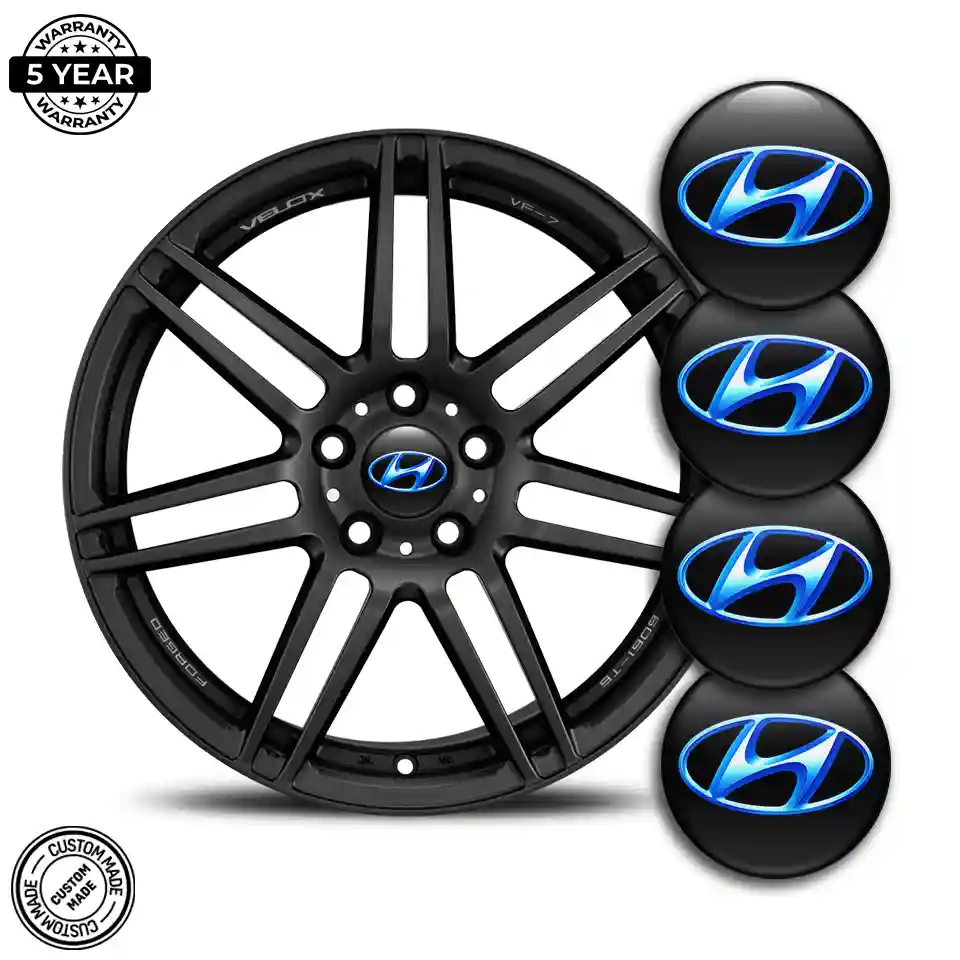 Hyundai Emblem Badge Self-Adhesive Sleek Style