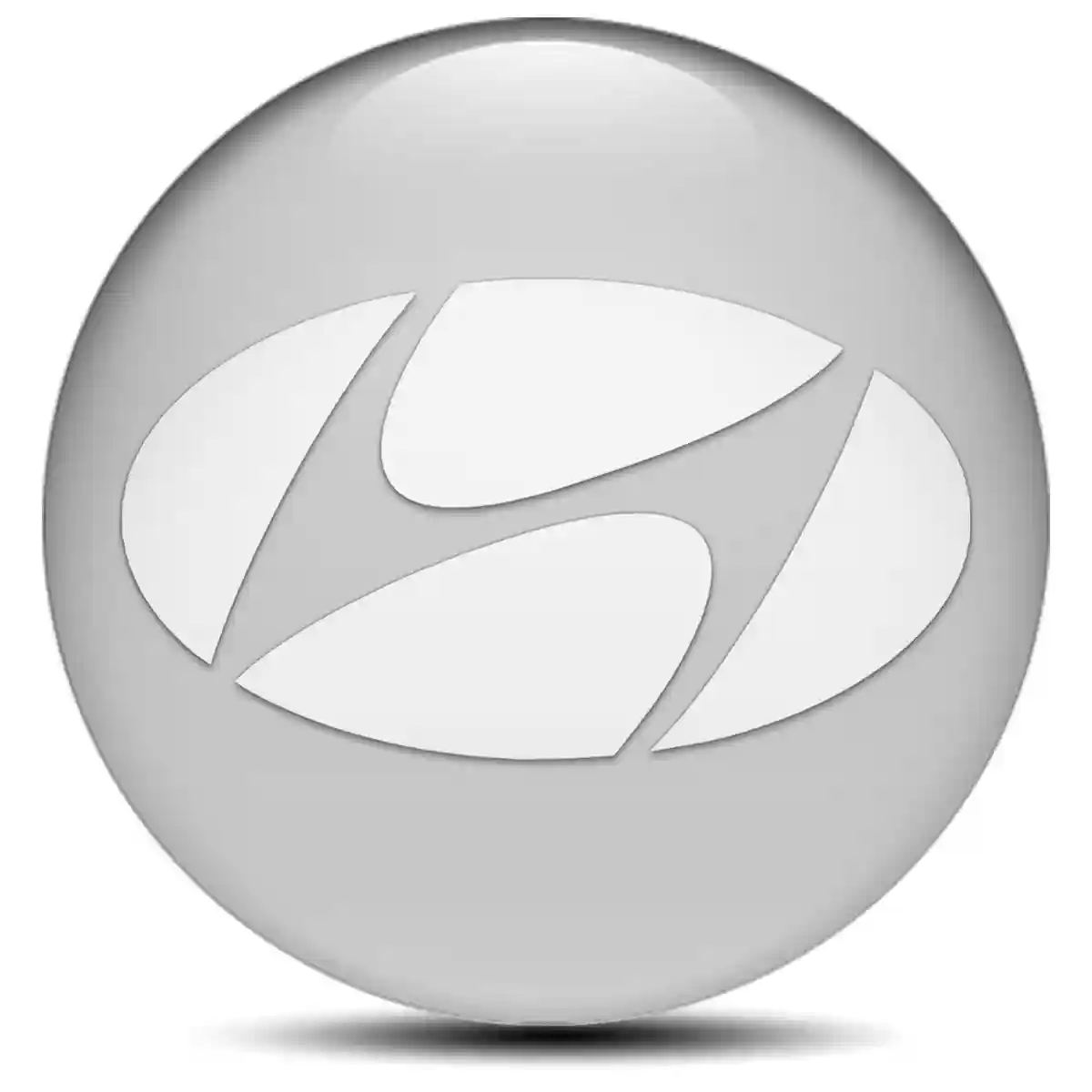 Hyundai Logo Silicone Sticker Sleek Style