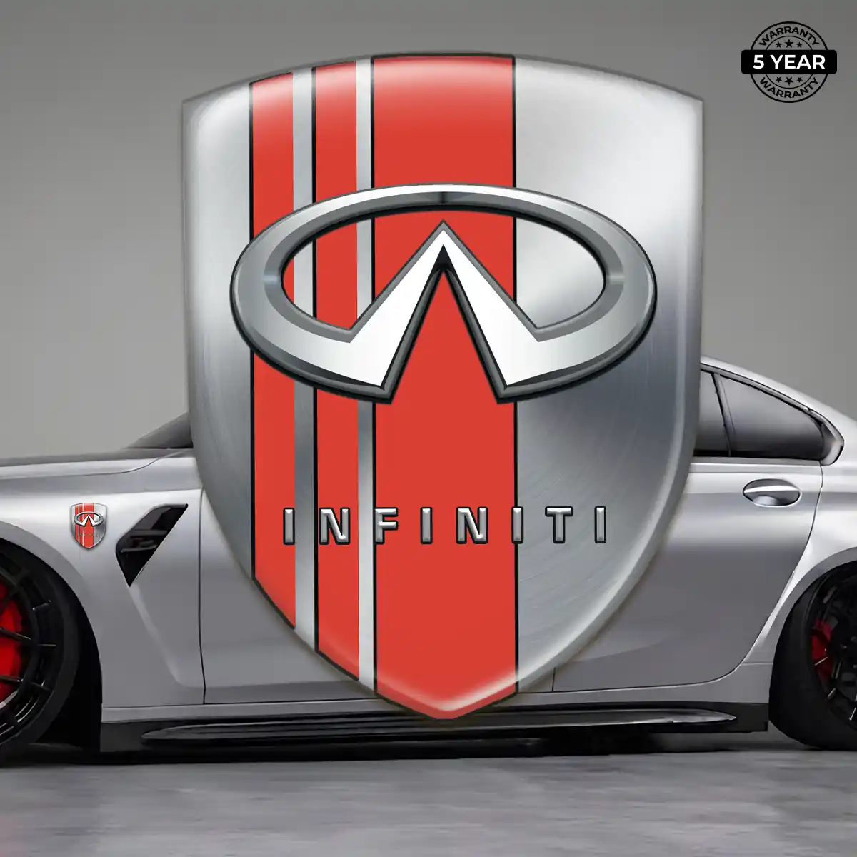 Infiniti 3D Badge Sticker Cabin Style