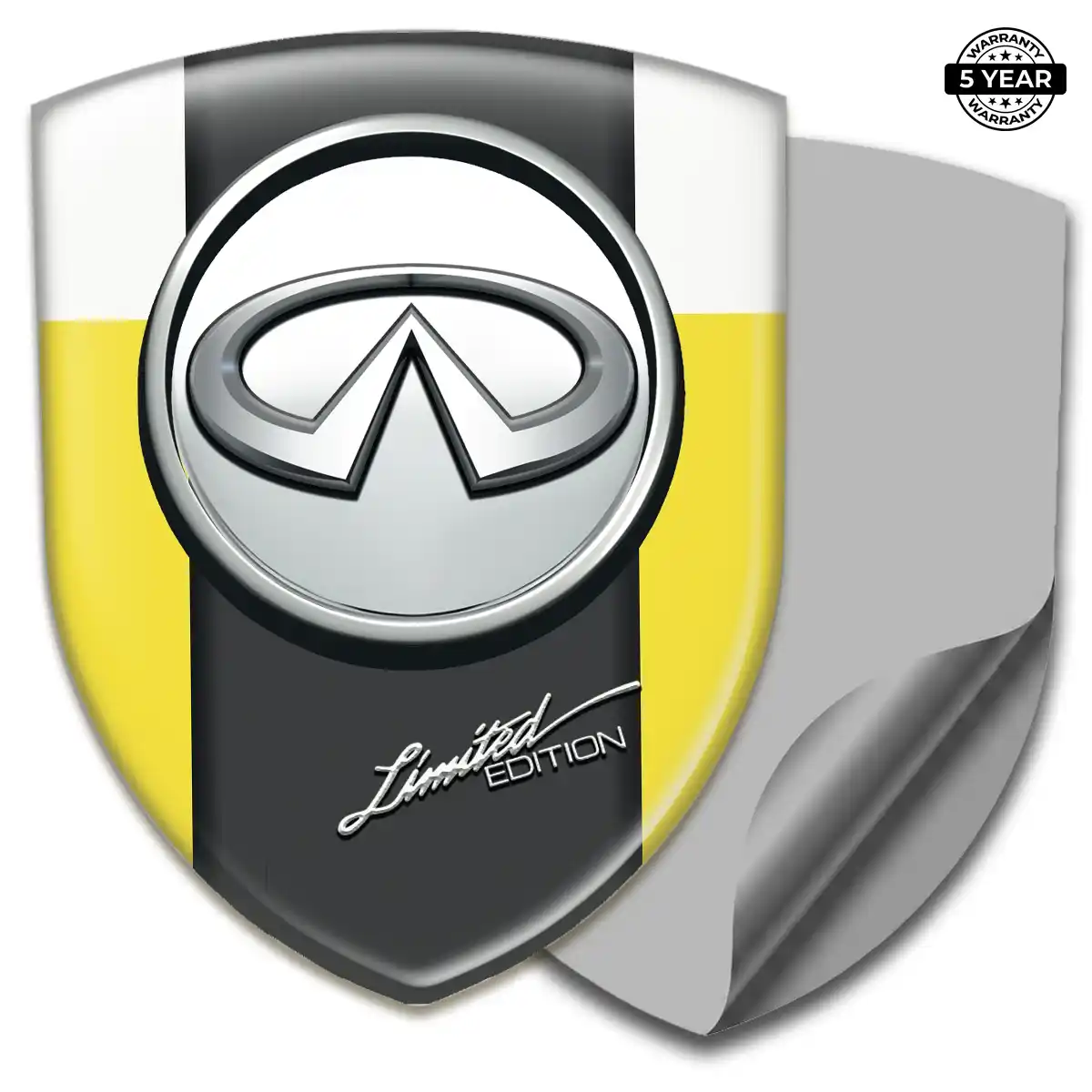 Infiniti 3D Badge Sticker Interior Elegance