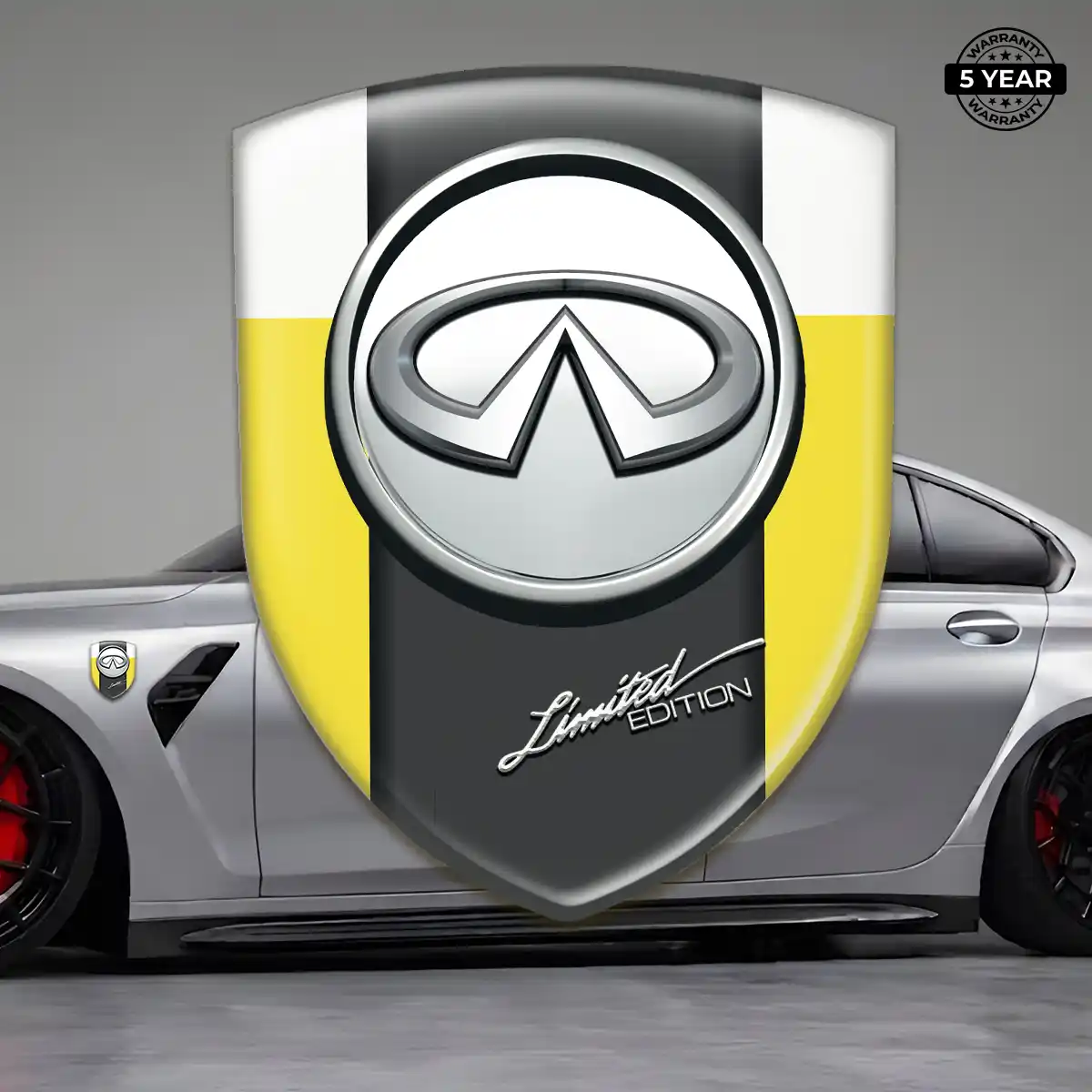 Infiniti 3D Badge Sticker Interior Elegance