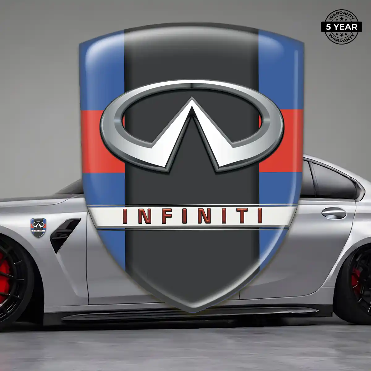 Infiniti 3D Badge Sticker Performance Style