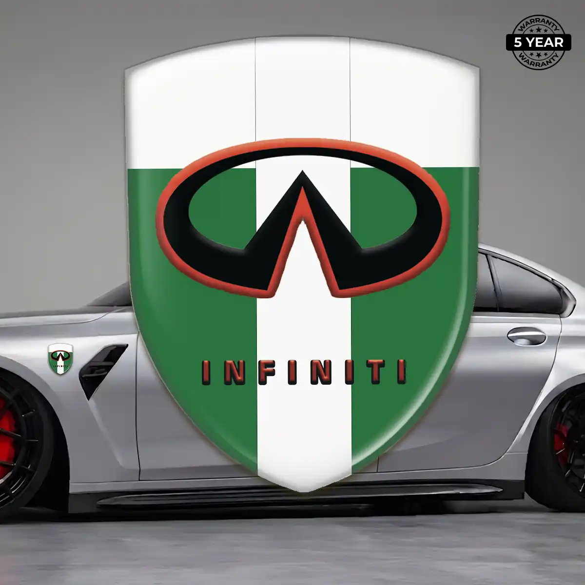 Infiniti 3D Badge Sticker Premium Dome