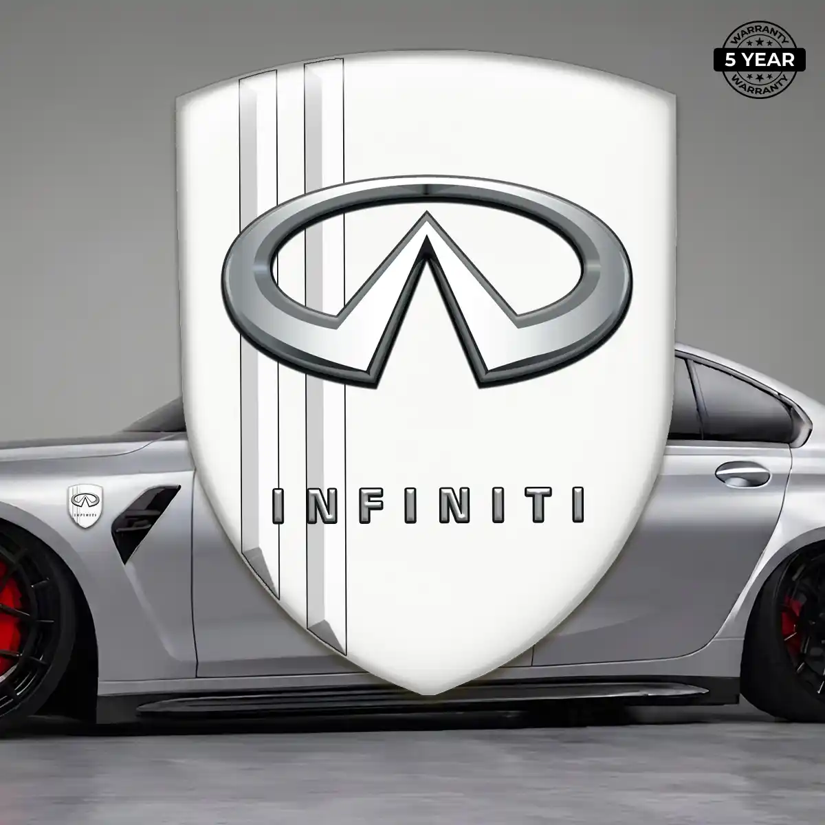 Infiniti 3D Badge Sticker Refined Design