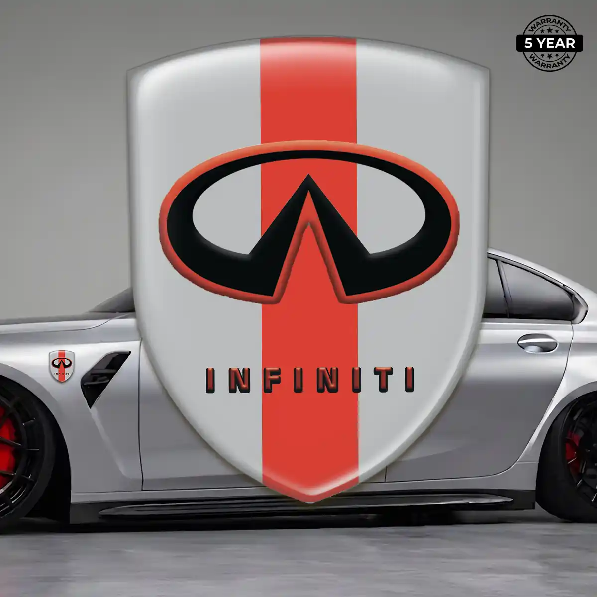 Infiniti 3D Badge Sticker Resin Luxe