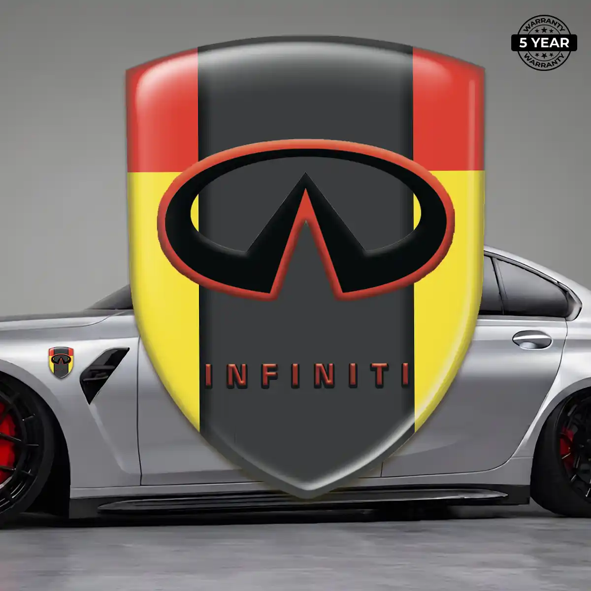 Infiniti 3D Badge Sticker Street Tuning