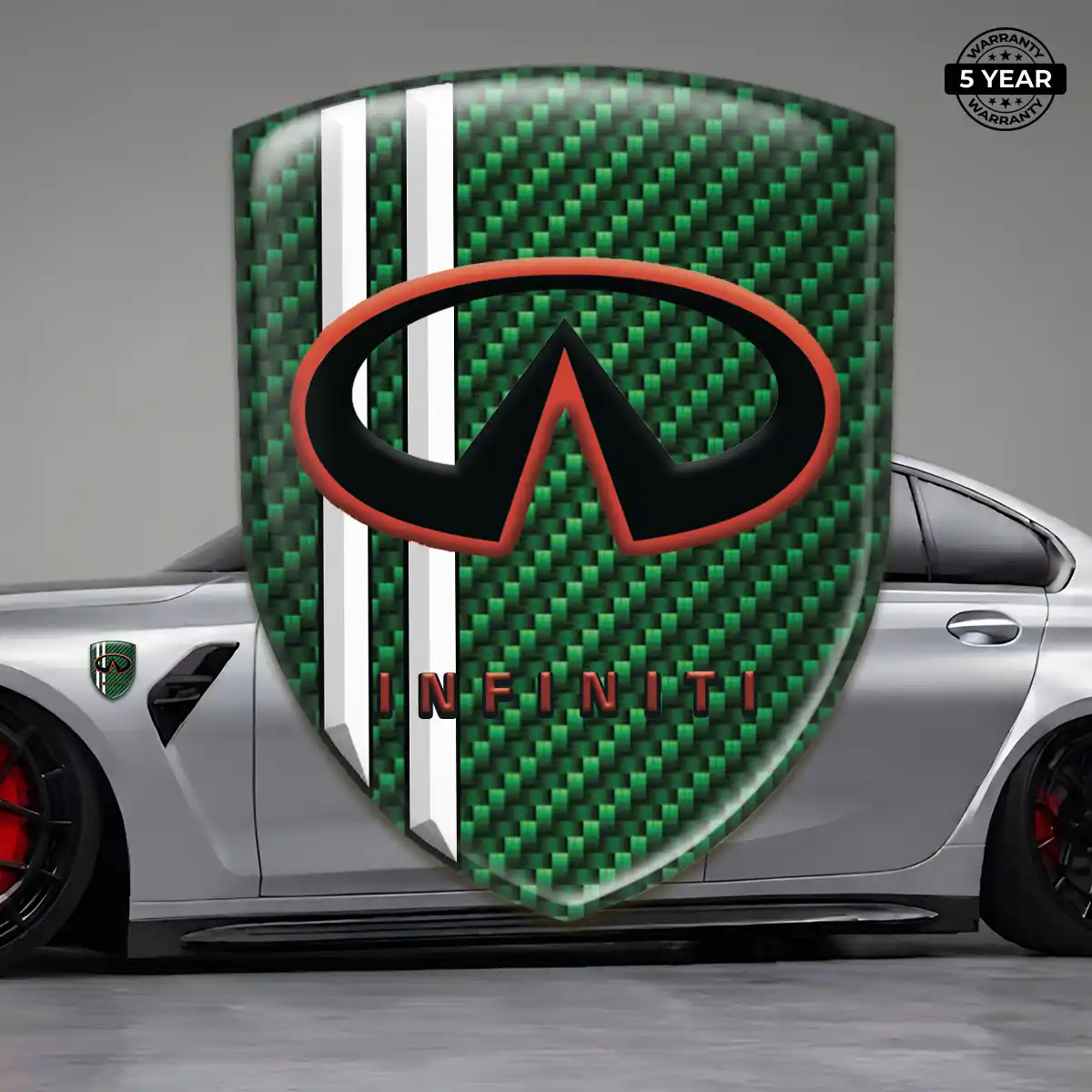 Infiniti 3D Domed Sticker Cabin Style