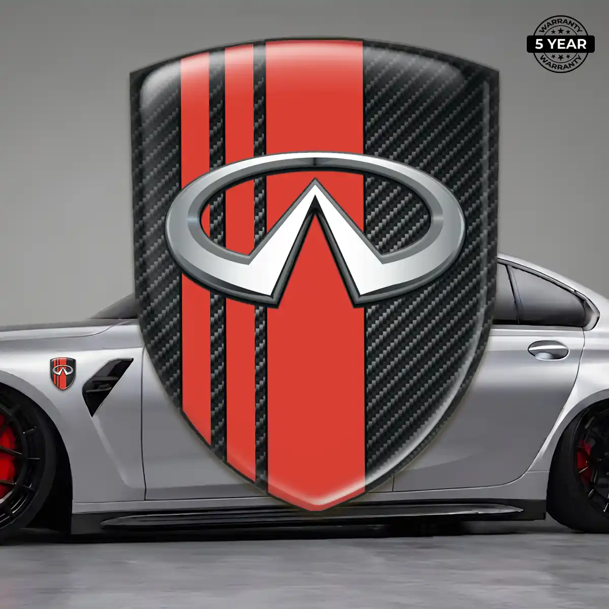 Infiniti 3D Domed Sticker Exterior Luxe