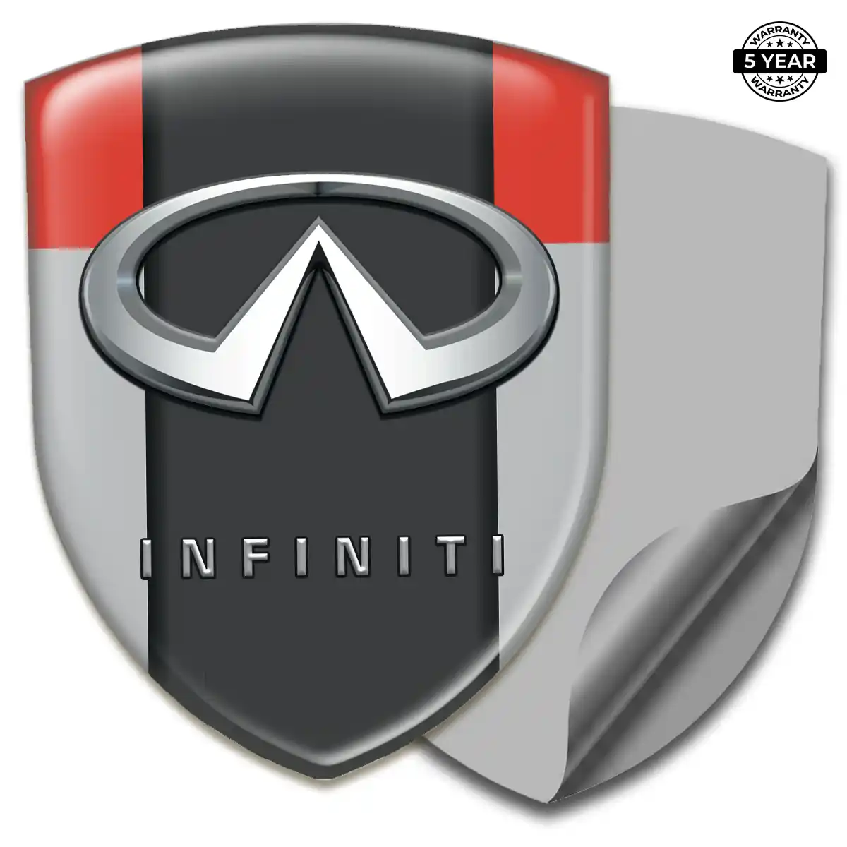 Infiniti 3D Domed Sticker Interior Elegance