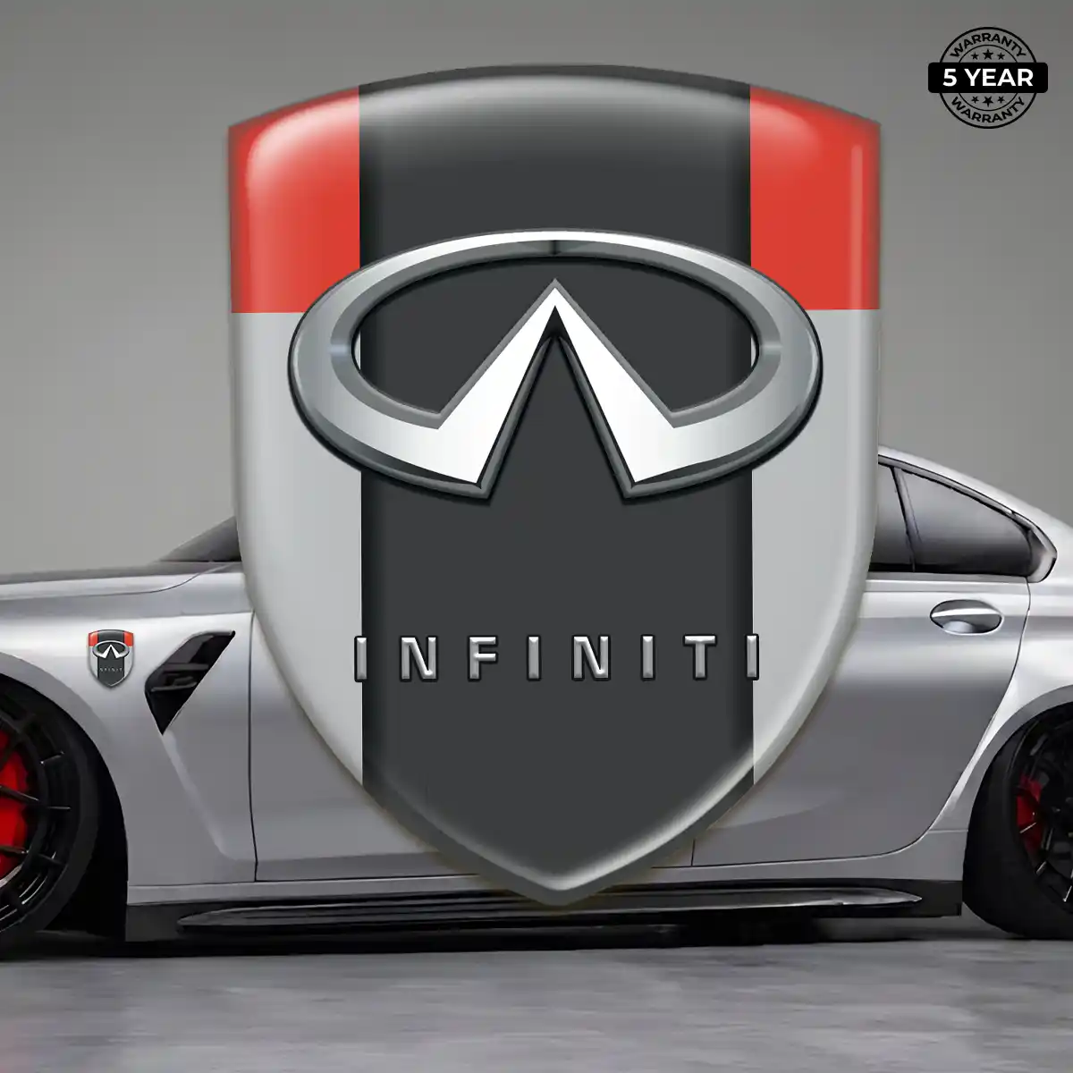 Infiniti 3D Domed Sticker Interior Elegance
