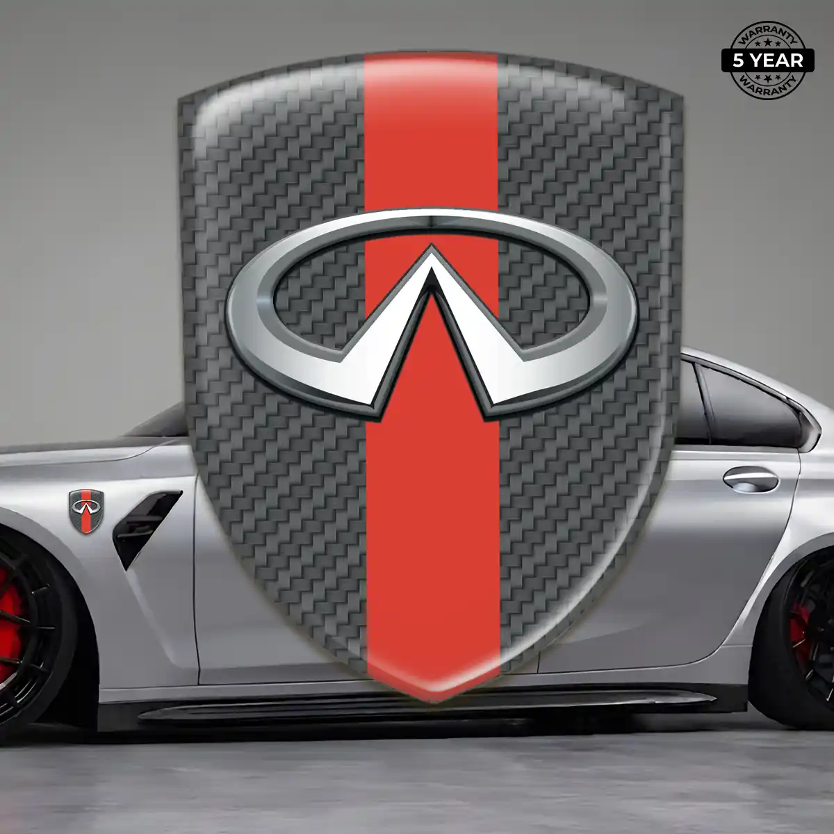 Infiniti 3D Domed Sticker Interior Luxe