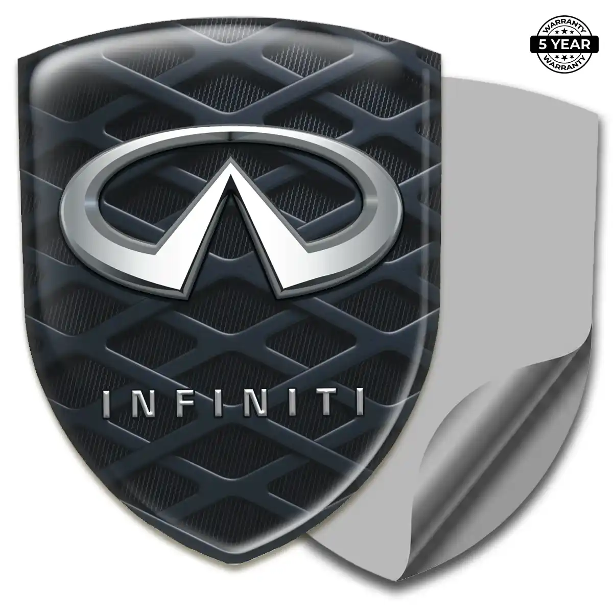 Infiniti 3D Domed Sticker Premium Dome