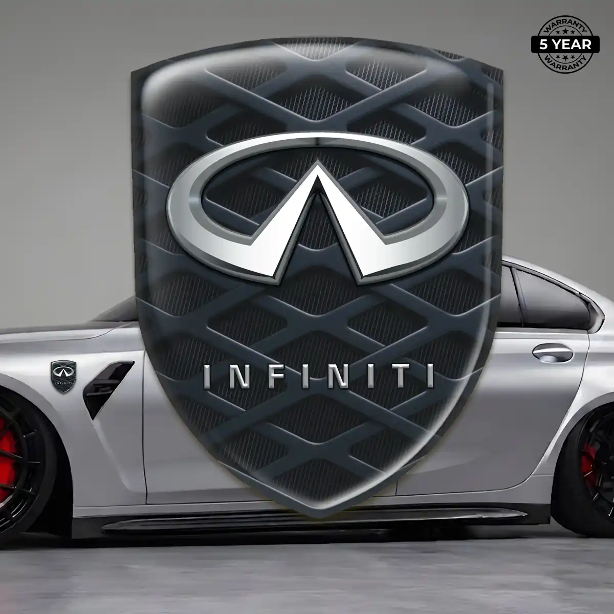 Infiniti 3D Domed Sticker Premium Dome