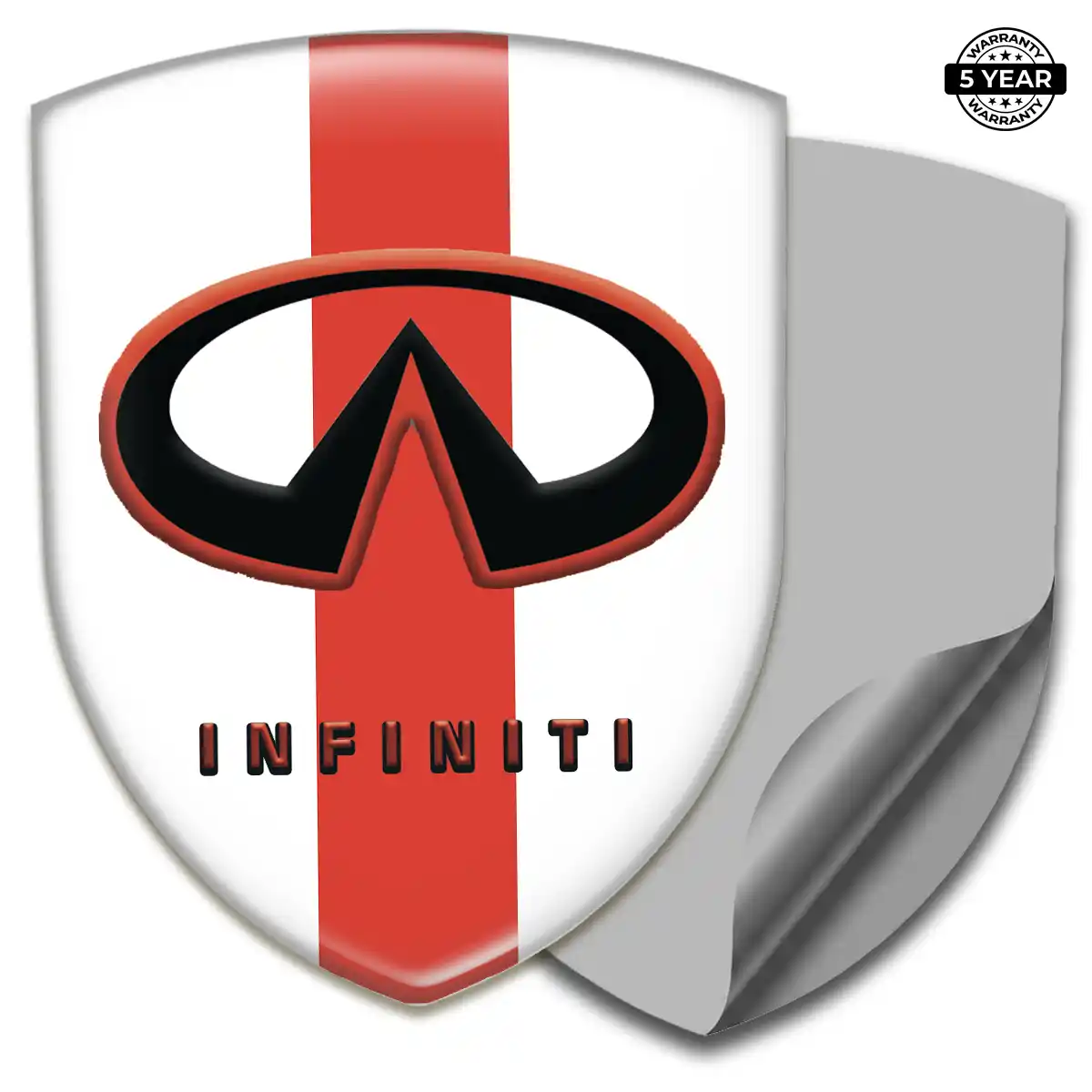 Infiniti 3D Domed Sticker Refined Design