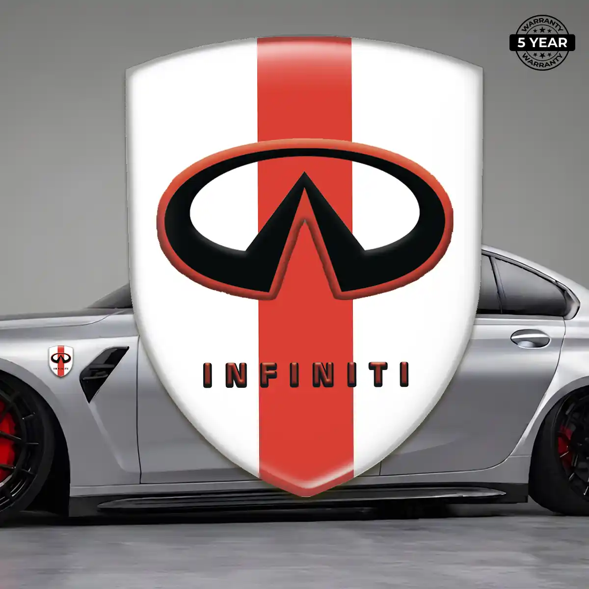 Infiniti 3D Domed Sticker Refined Design