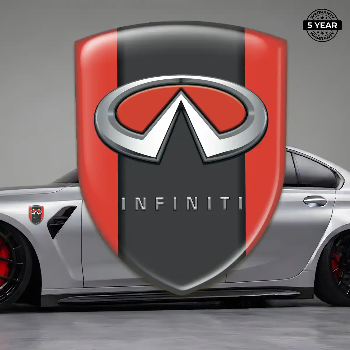 Infiniti 3D Domed Sticker Resin Luxe