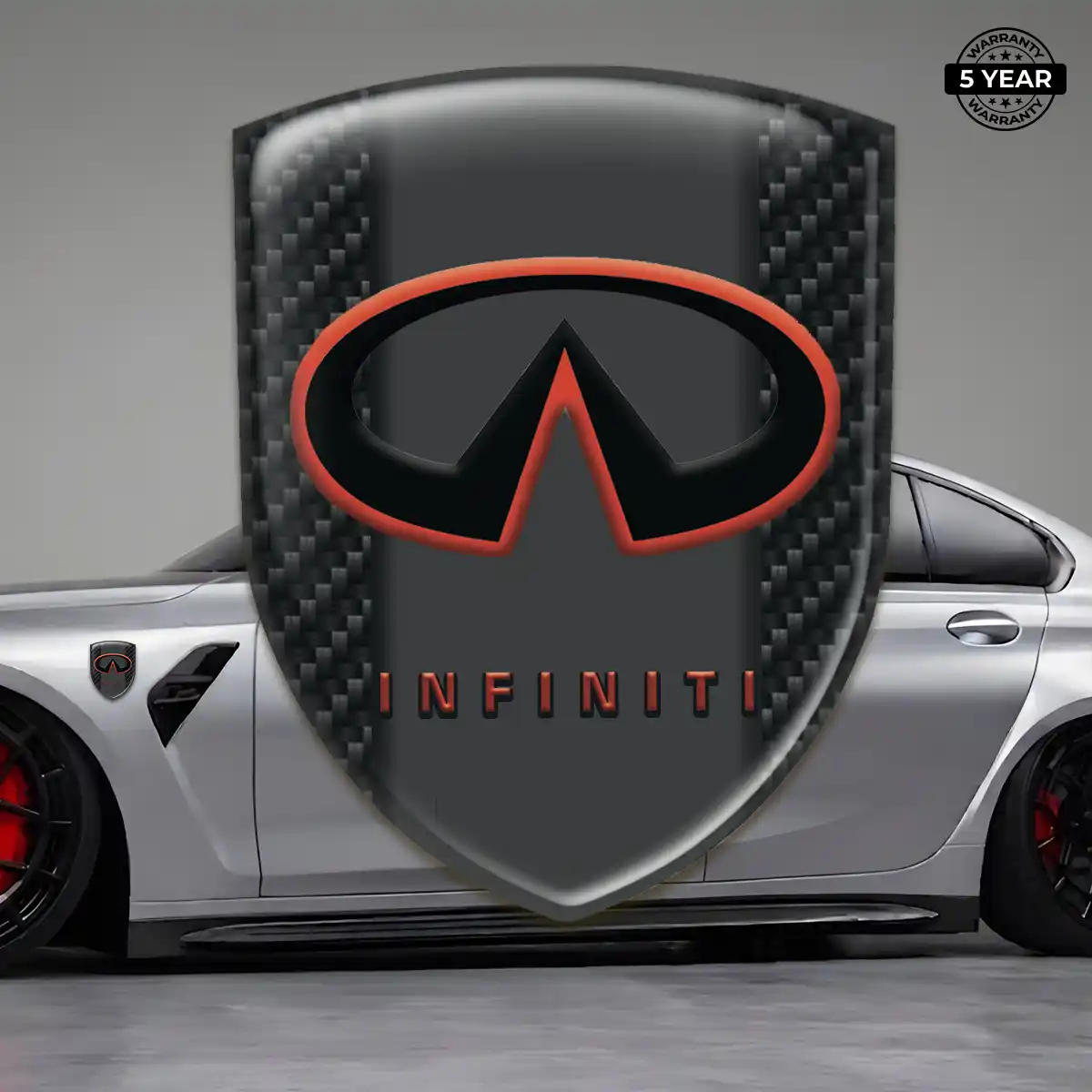 Infiniti 3D Domed Sticker Signature Grade