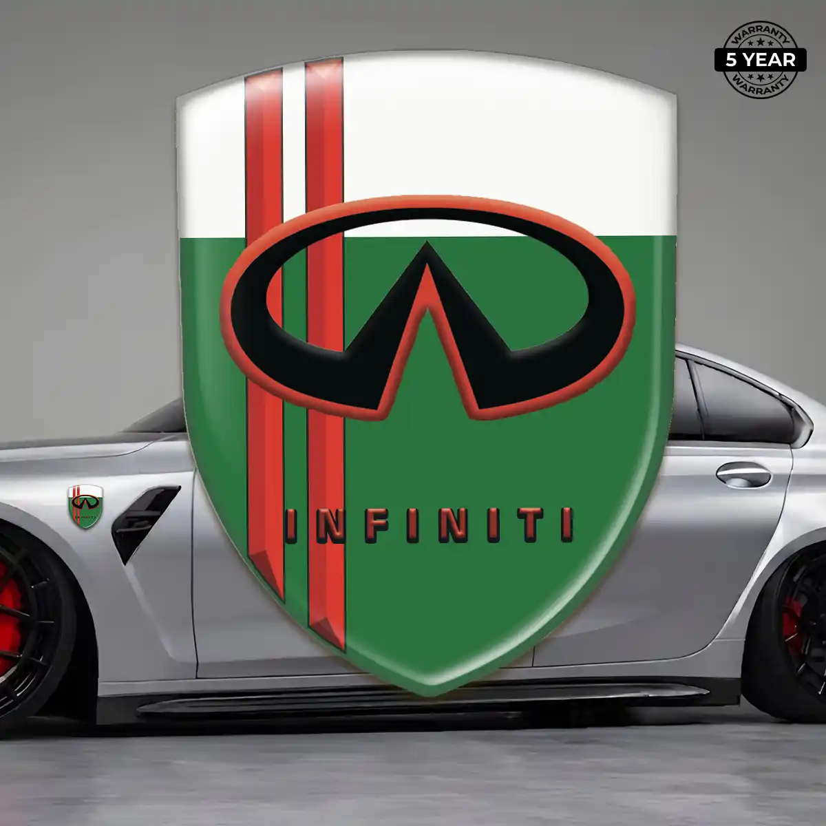 Infiniti 3D Domed Sticker Sleek Style