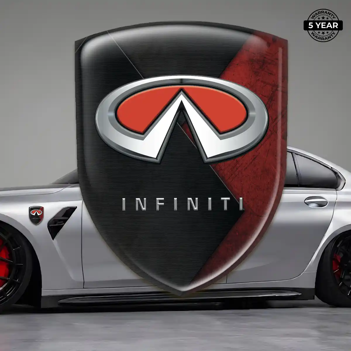 Infiniti 3D Domed Sticker Street Tuning