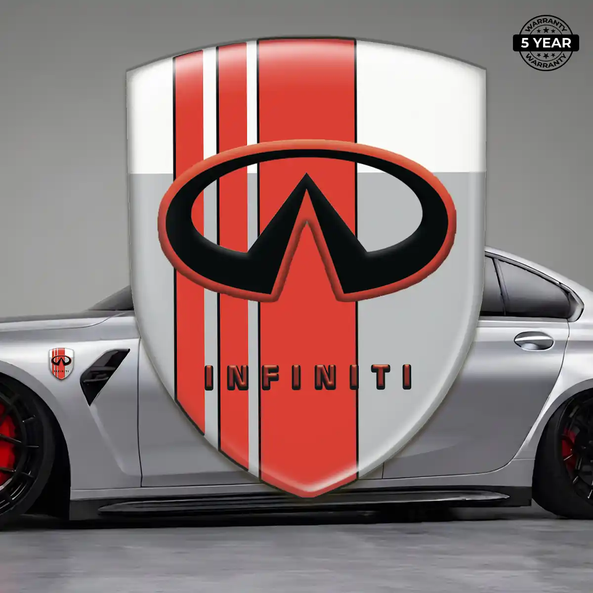 Infiniti 3D Emblem Sticker Cabin Style