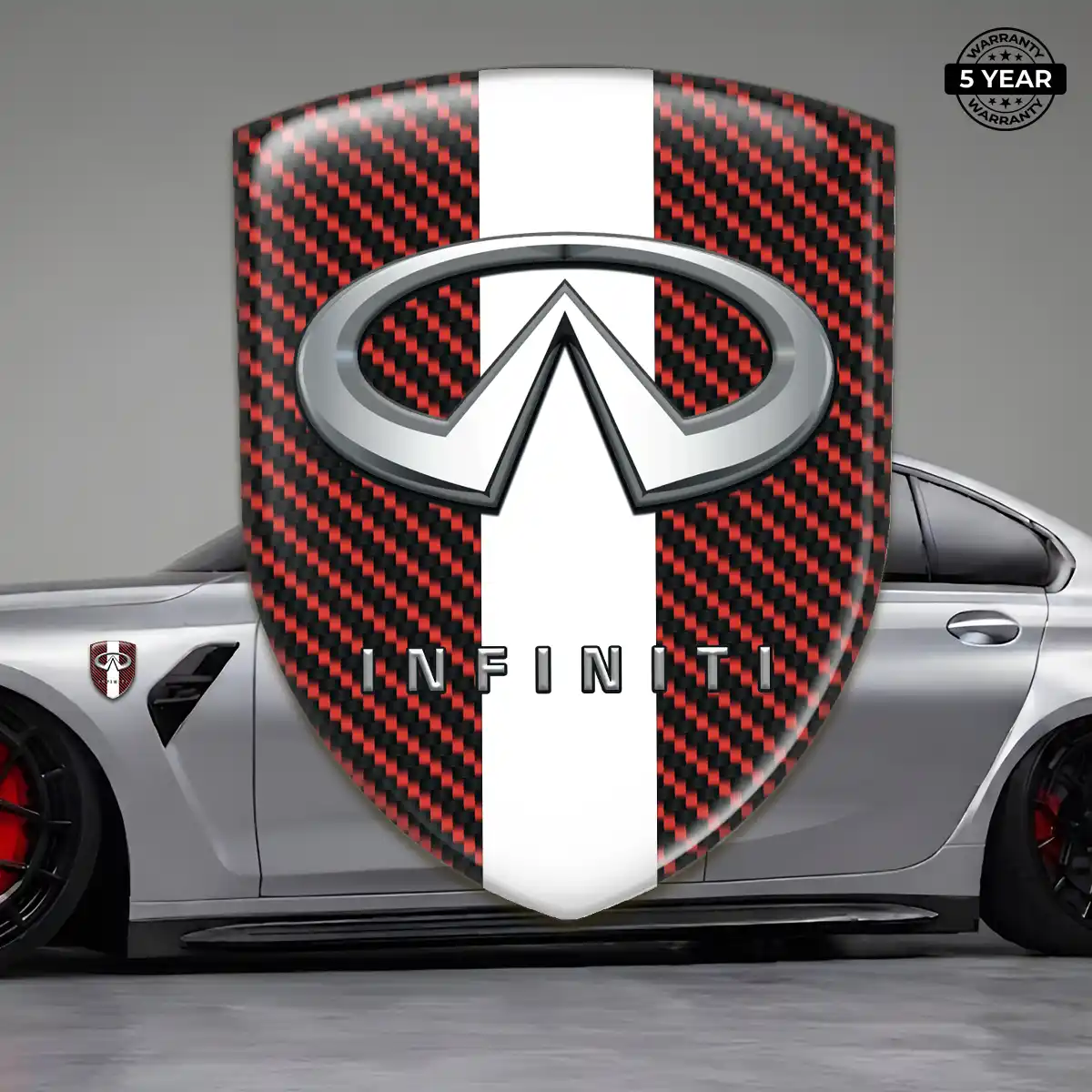 Infiniti 3D Emblem Sticker Interior Elegance