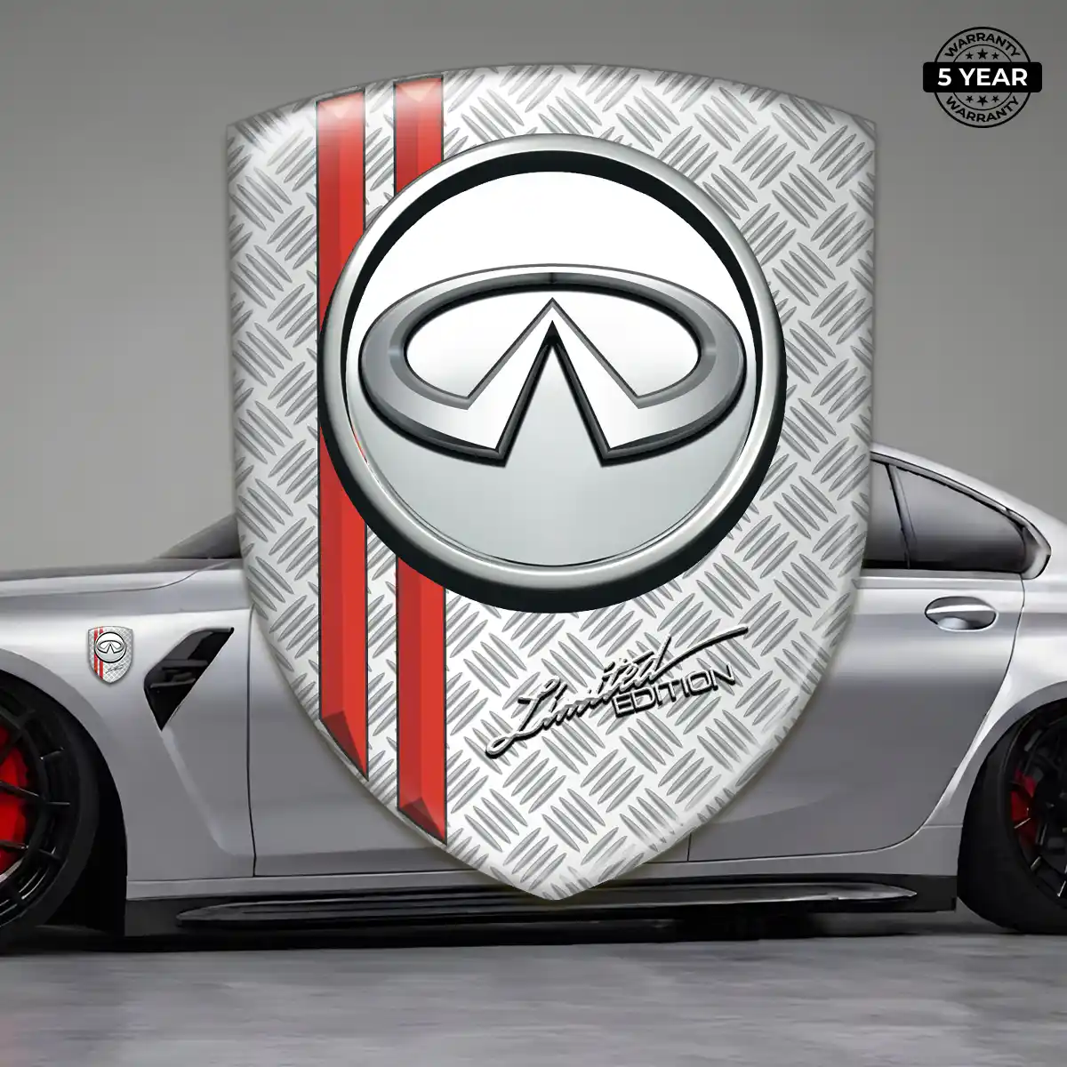 Infiniti 3D Emblem Sticker Refined Design