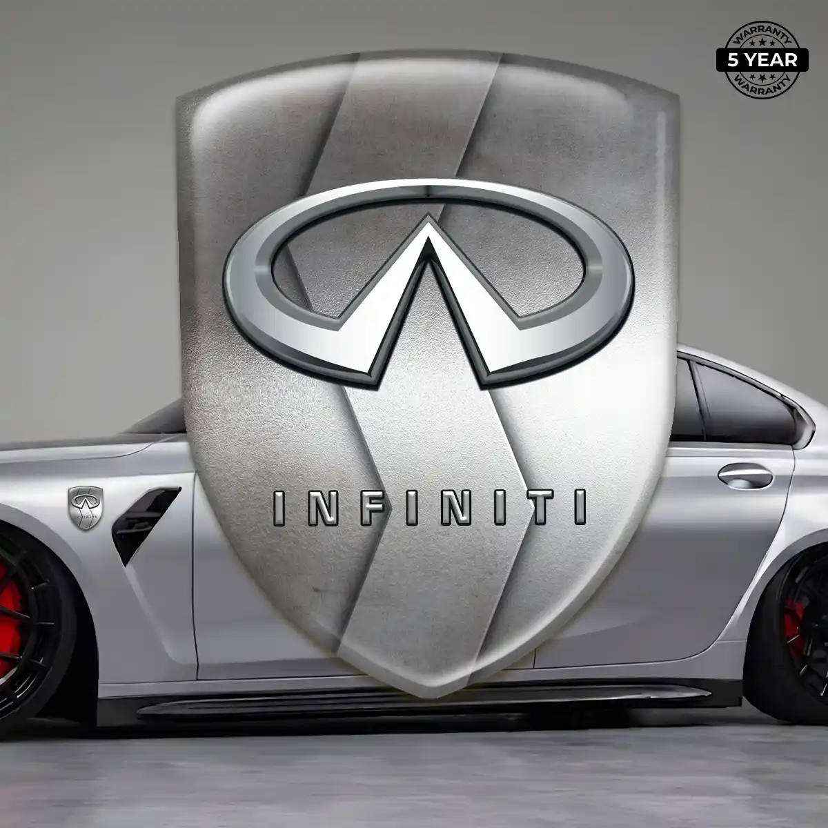 Infiniti 3D Emblem Sticker Resin Luxe