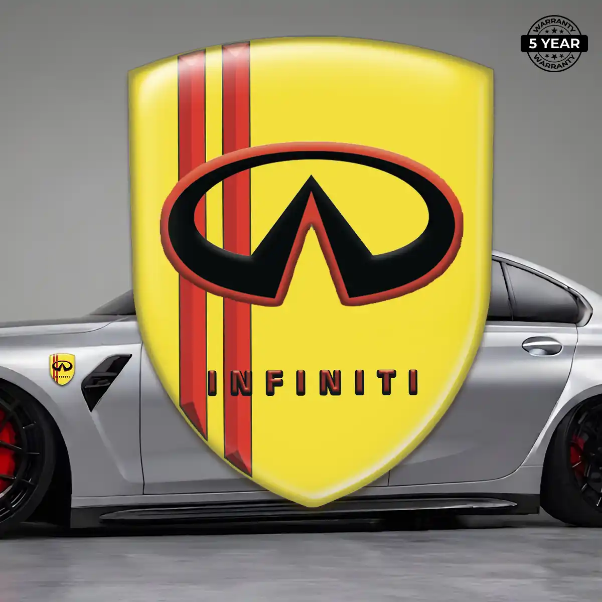 Infiniti 3D Emblem Sticker Street Tuning