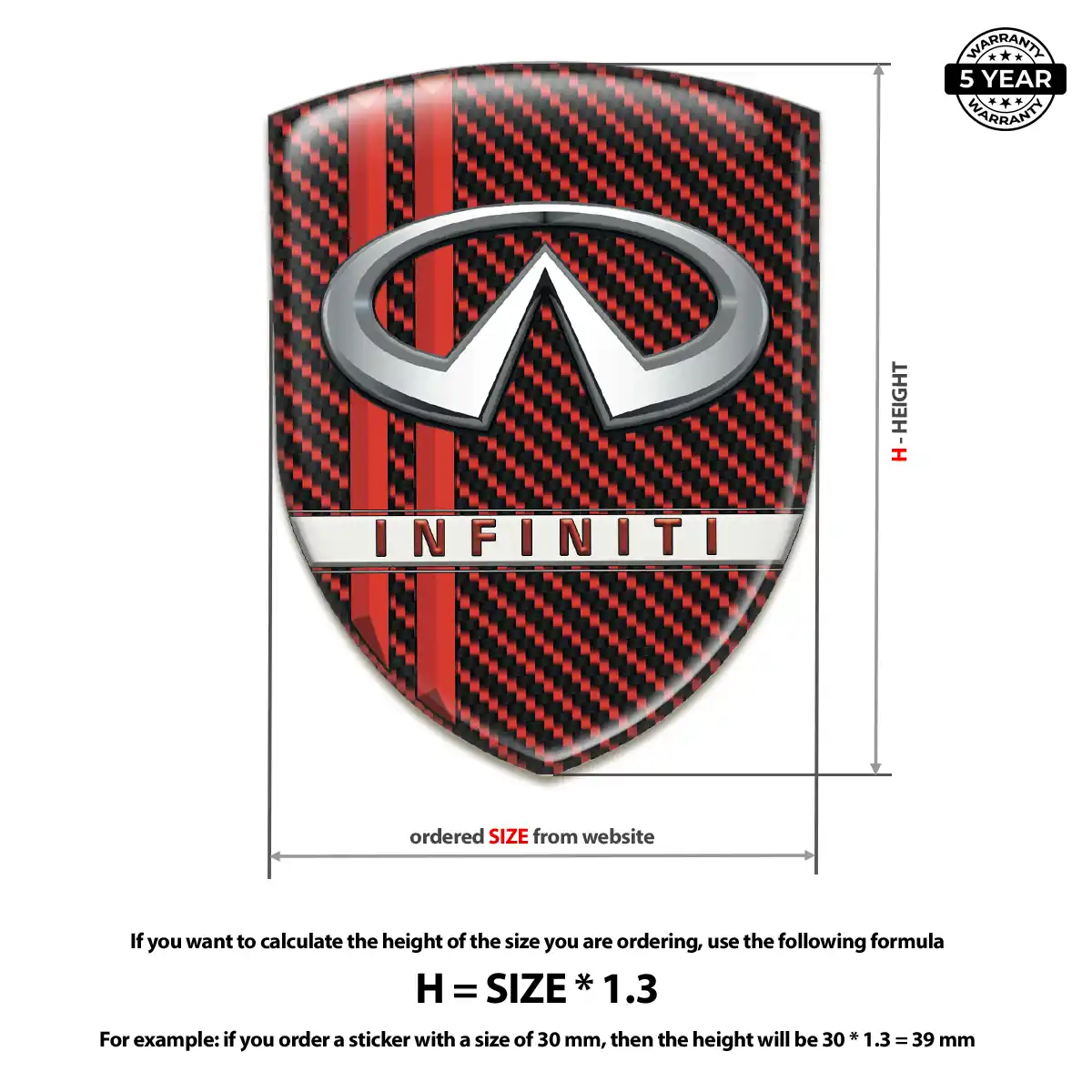 Infiniti 3D Gel Sticker Elite Edition